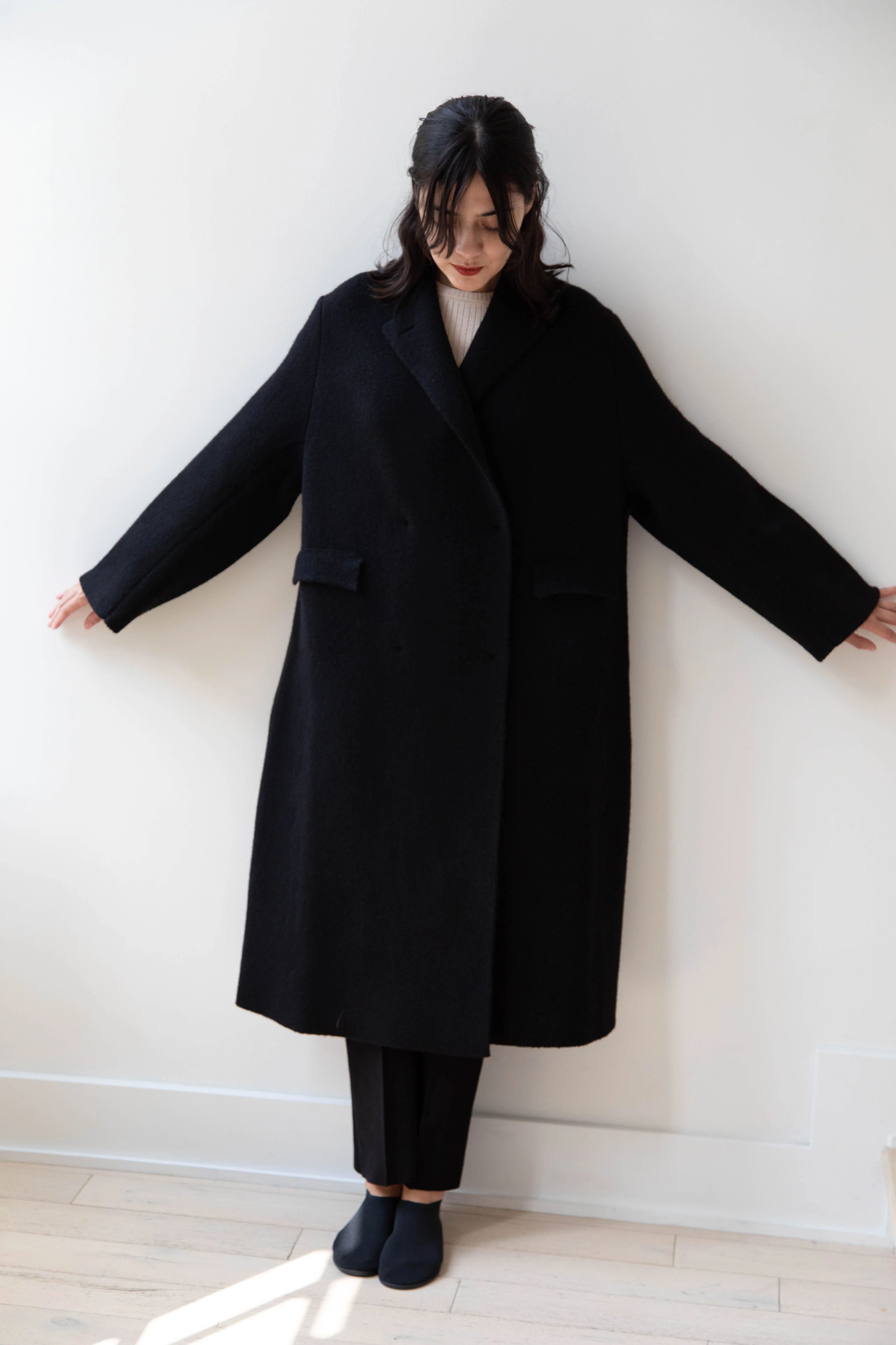 Boboutic | Double Outerwear Coat in Black - Image 39