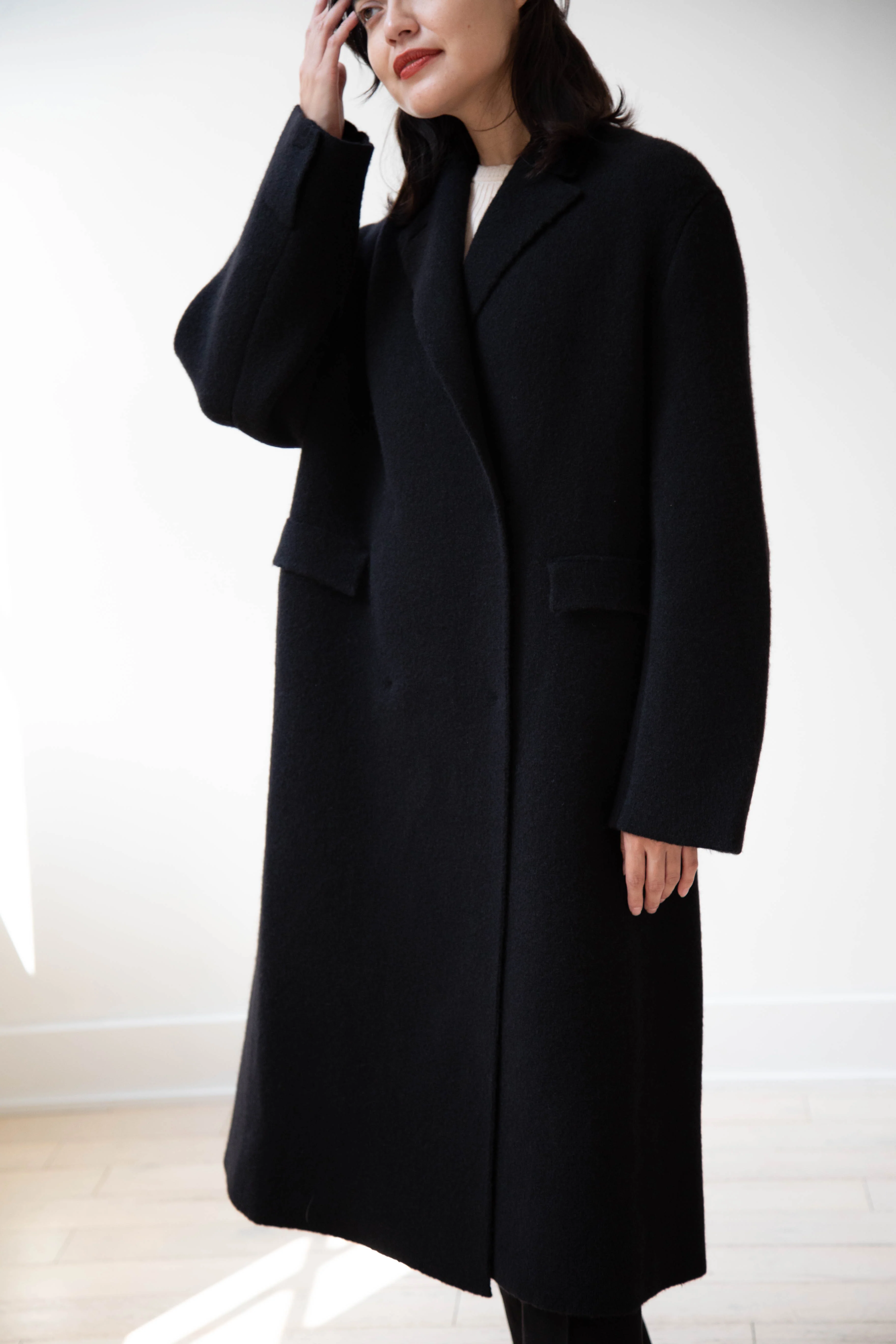 Boboutic | Double Outerwear Coat in Black - Image 4