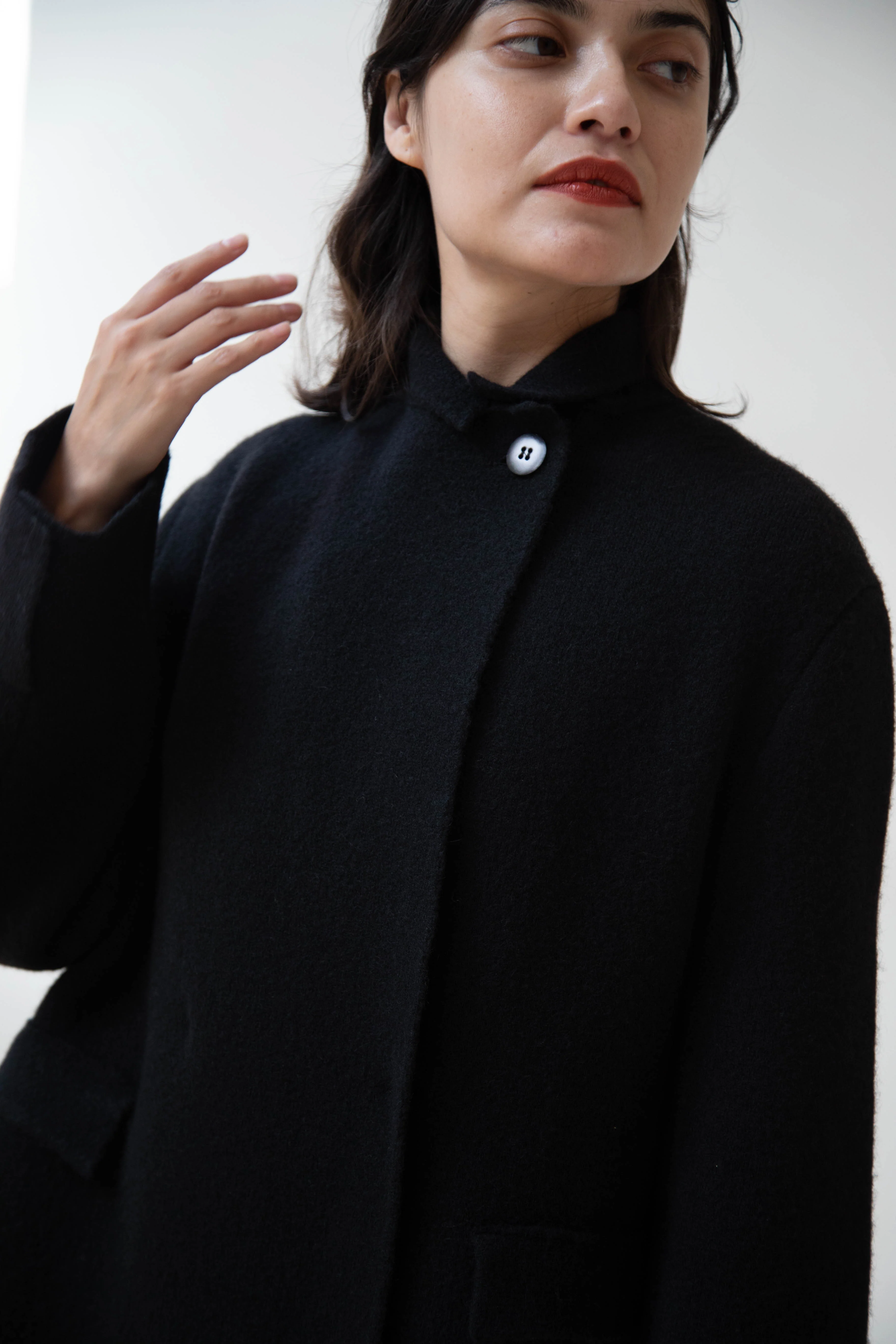 Boboutic | Double Outerwear Coat in Black - Image 5