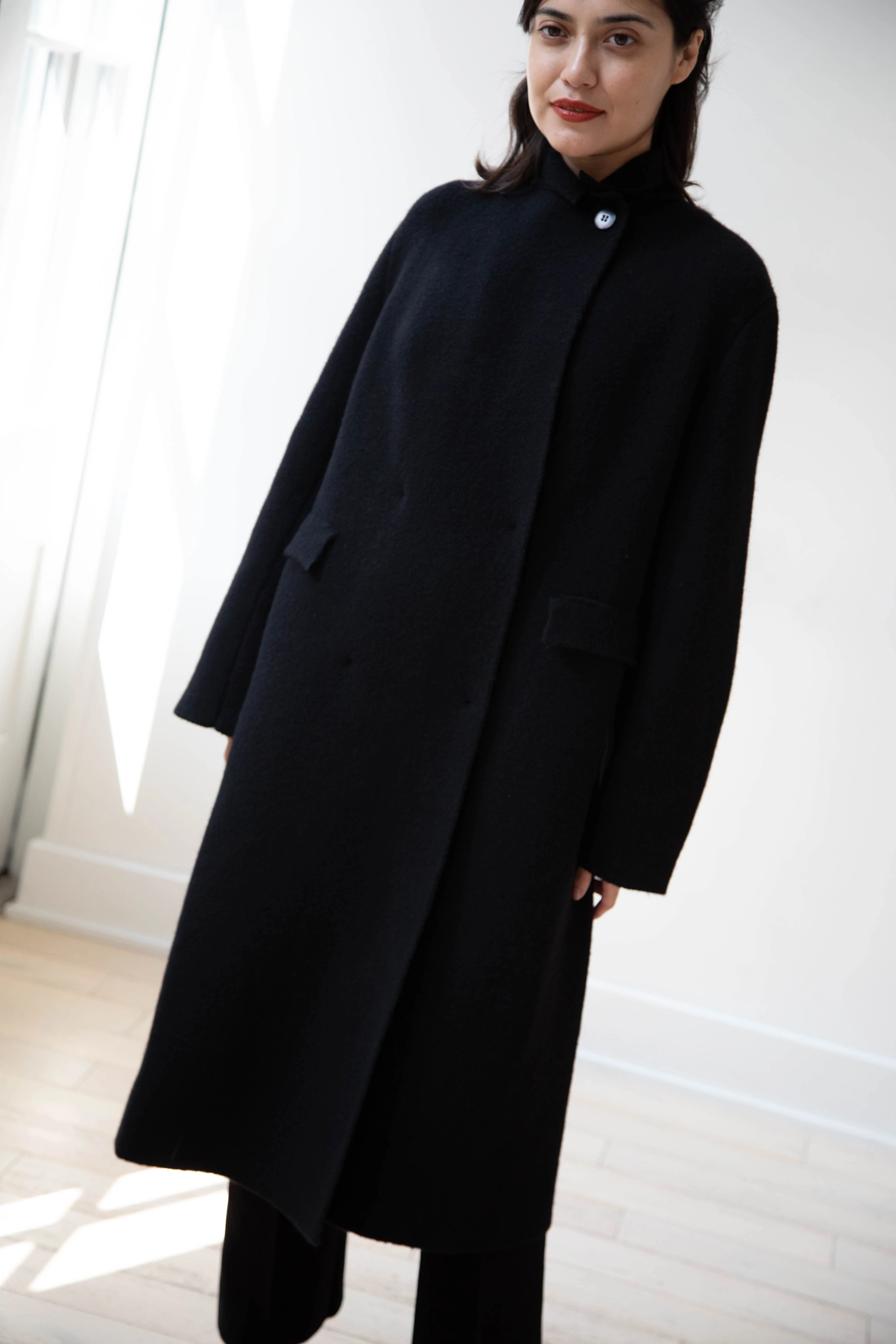 Boboutic | Double Outerwear Coat in Black - Image 6