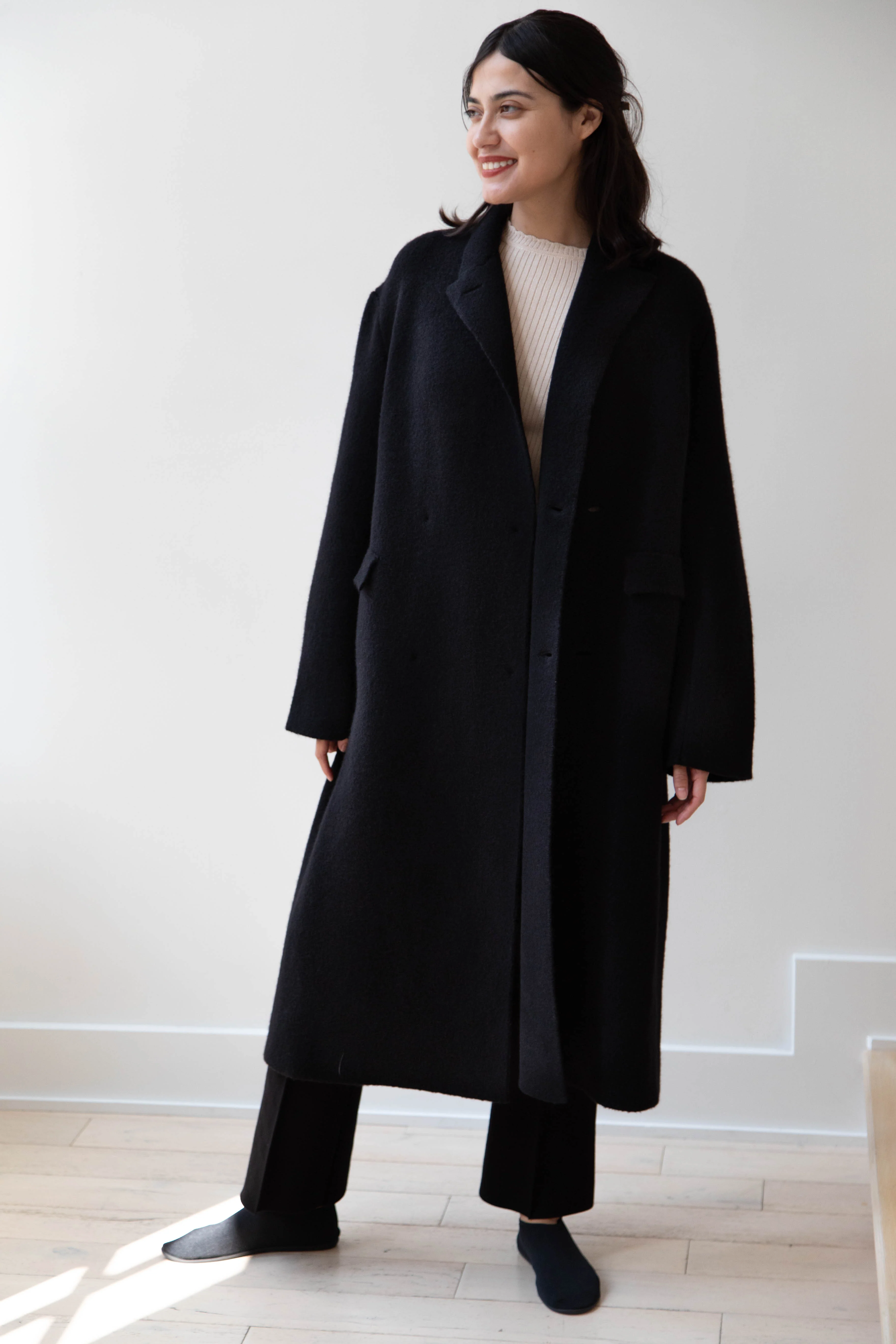 Boboutic | Double Outerwear Coat in Black - Image 7