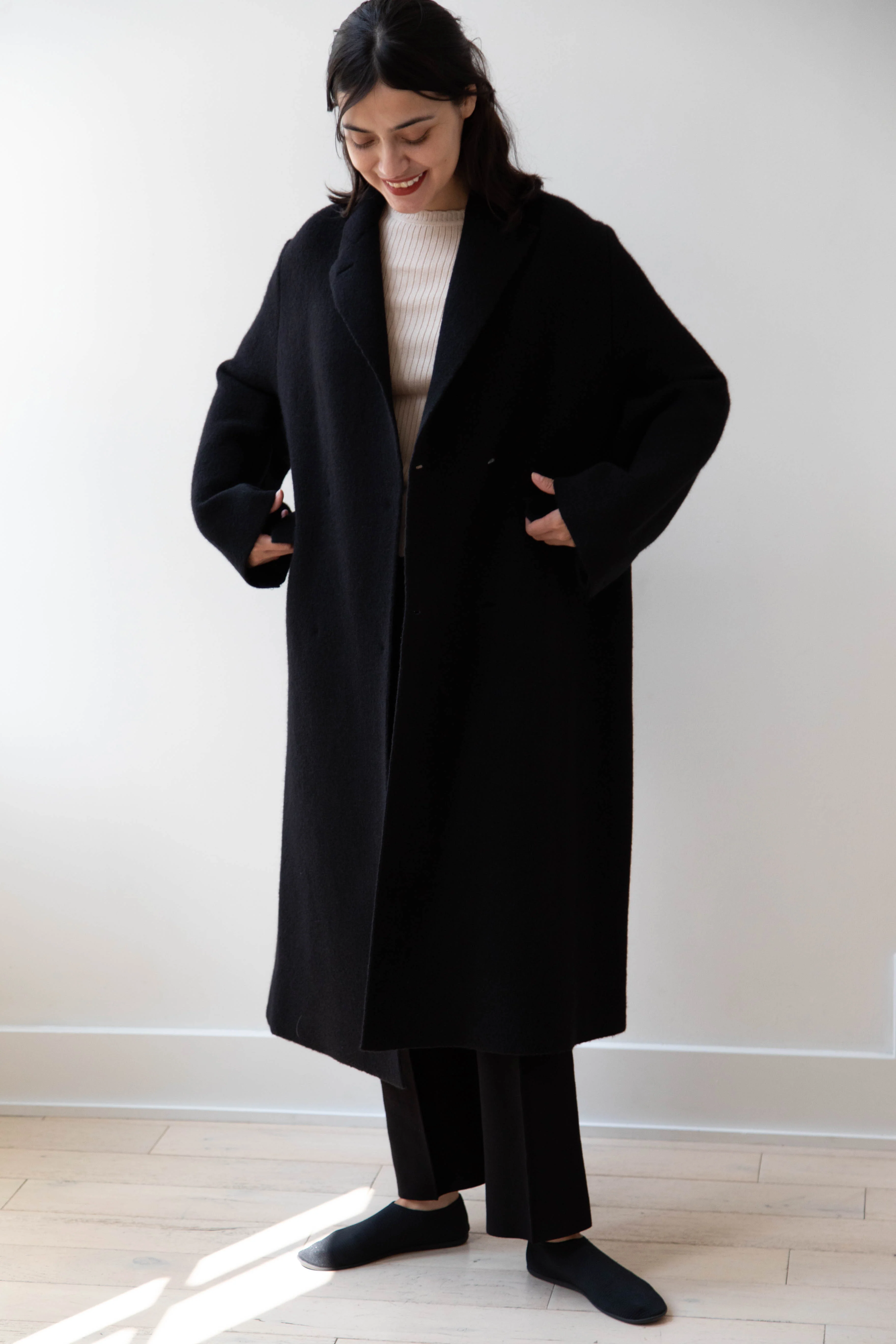 Boboutic | Double Outerwear Coat in Black - Image 8