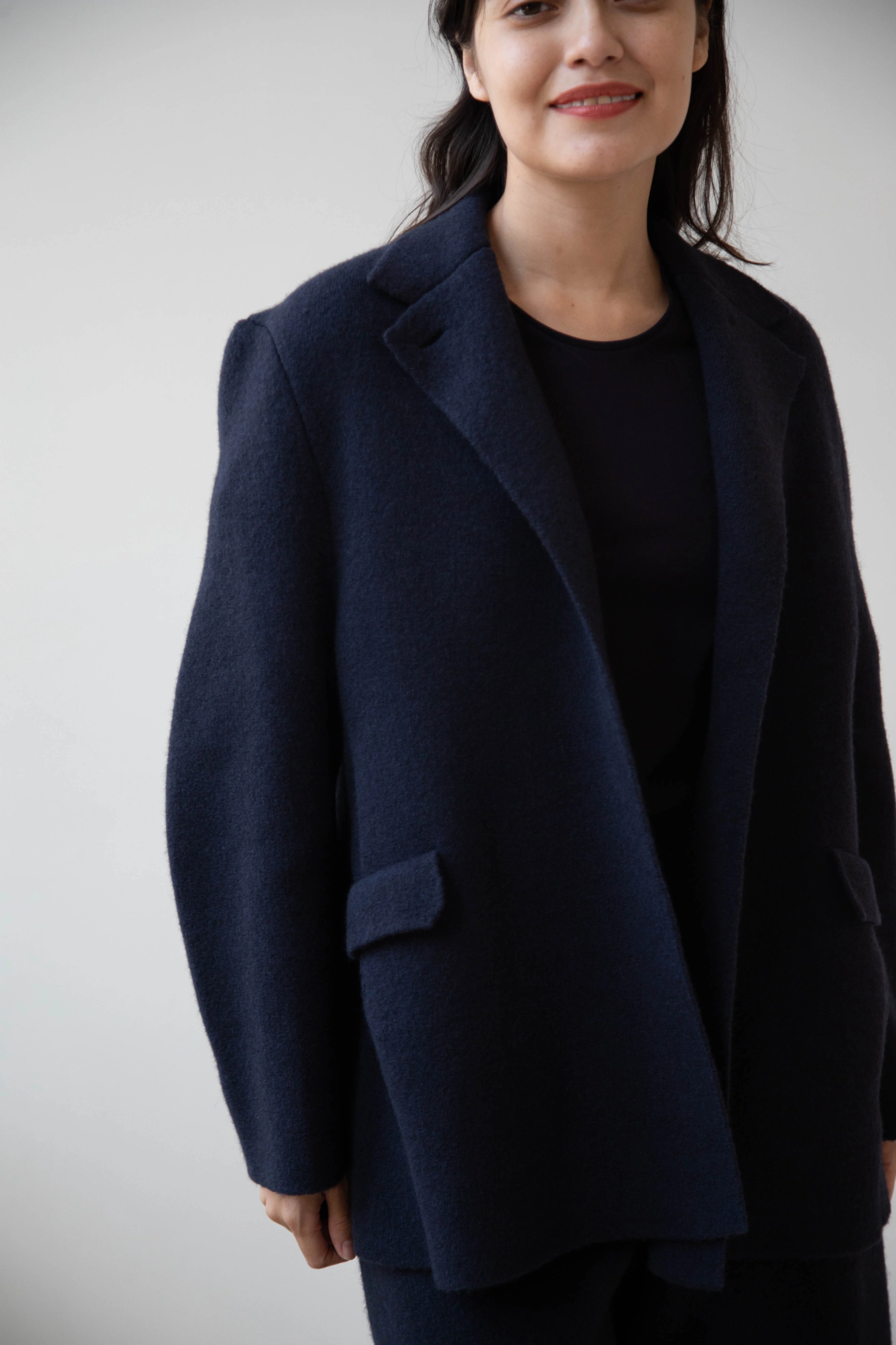 Boboutic | Double Outerwear Jacket in Navy - Image 2