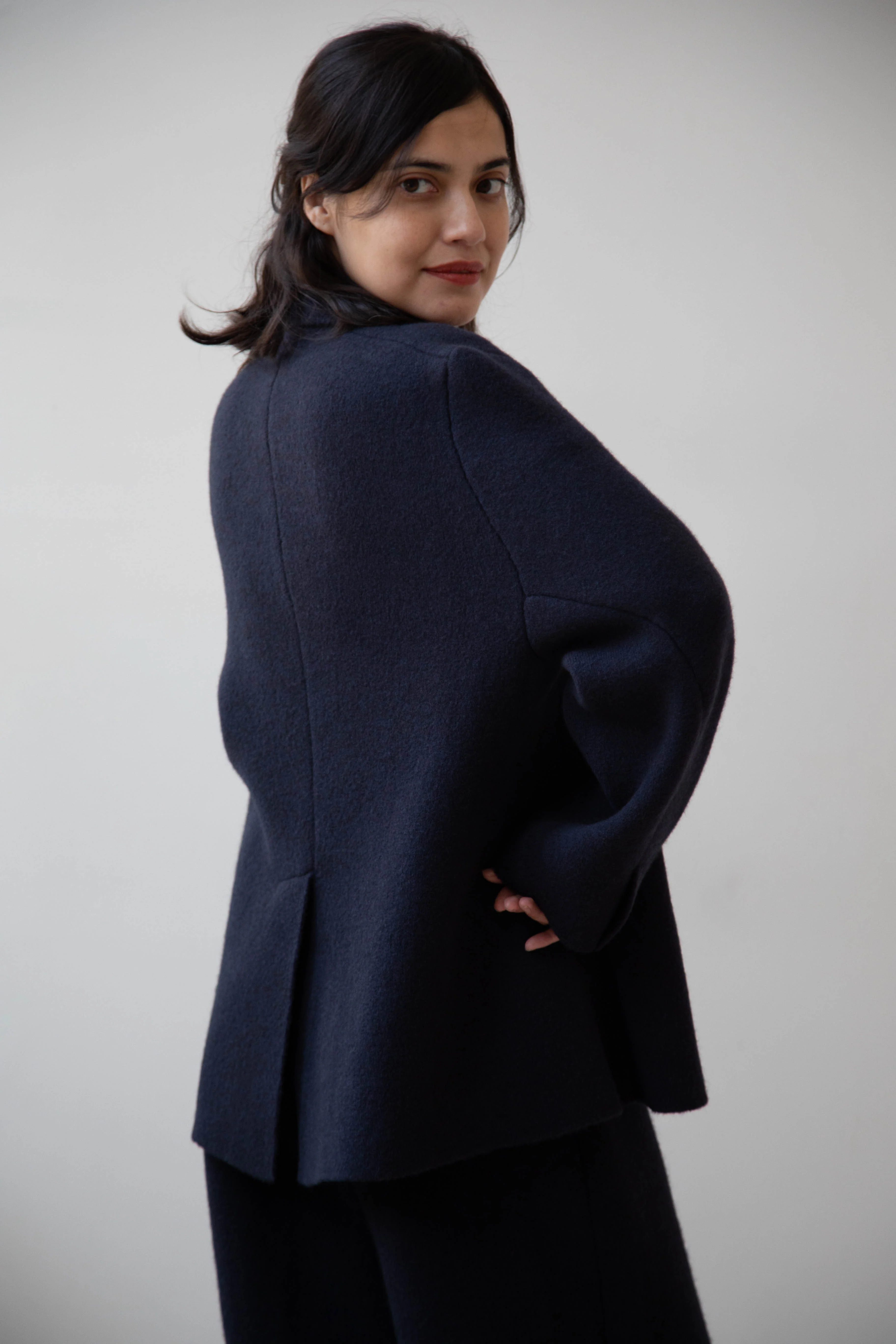 Boboutic | Double Outerwear Jacket in Navy - Image 24