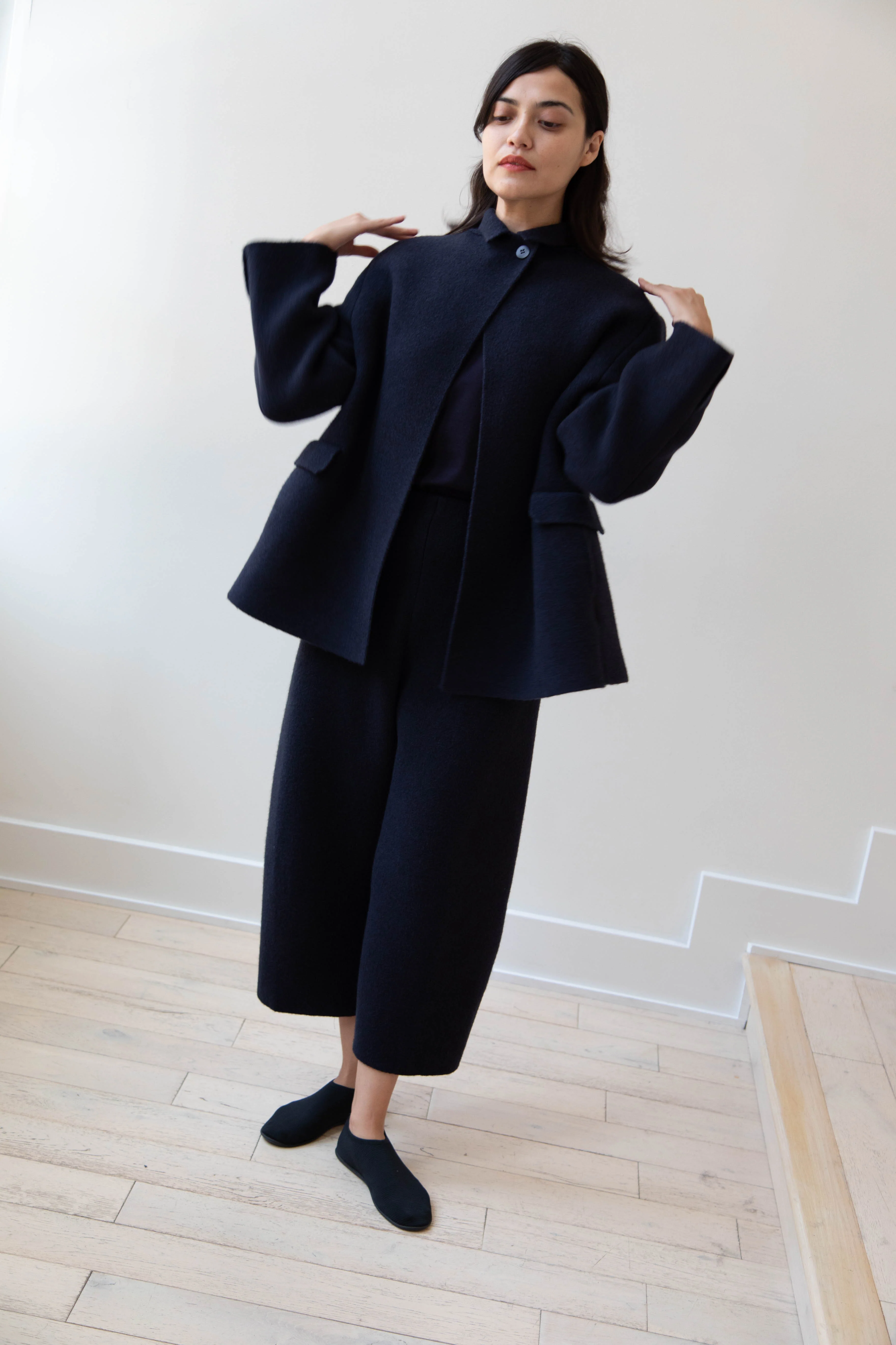 Boboutic | Double Outerwear Jacket in Navy - Image 31