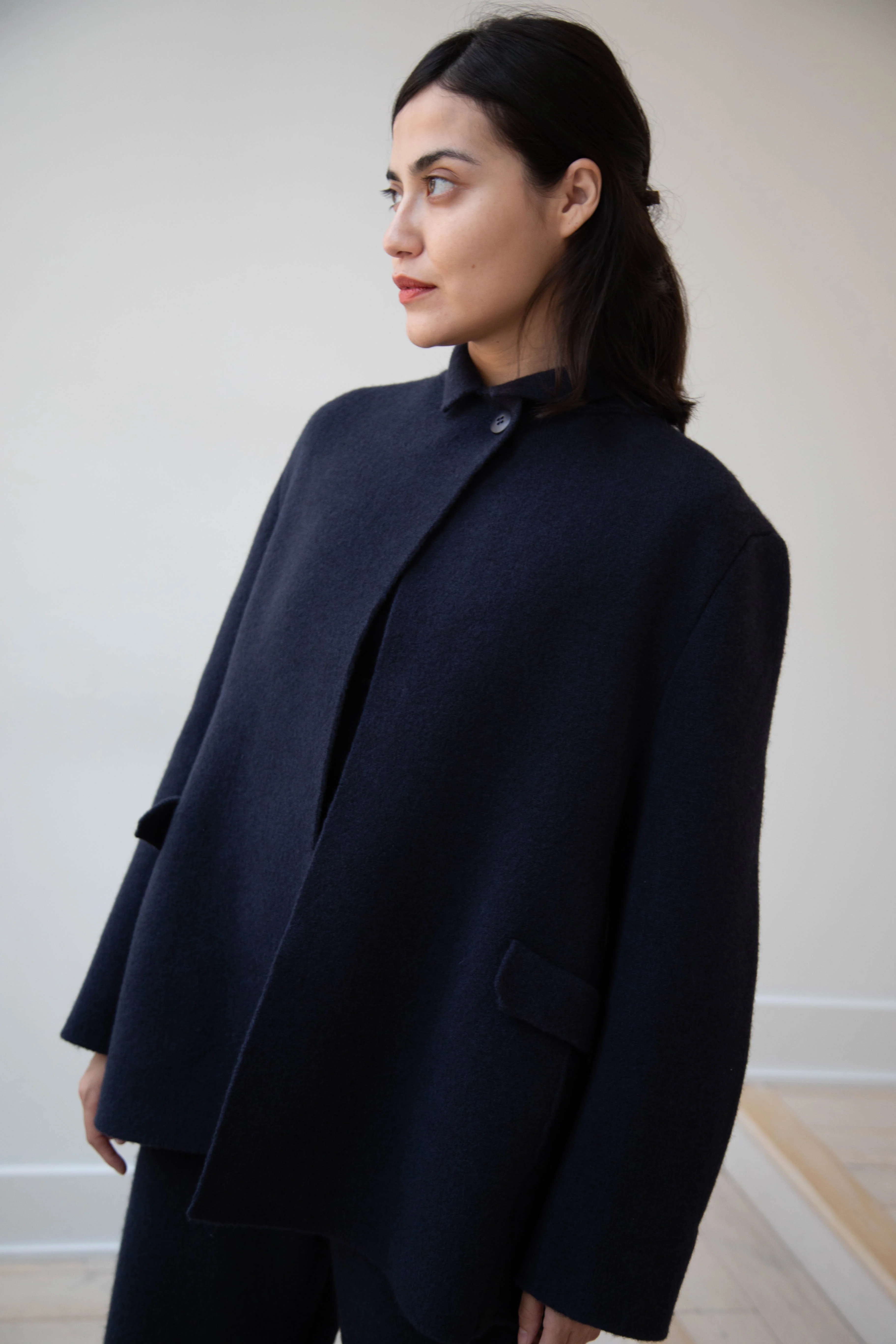 Boboutic | Double Outerwear Jacket in Navy - Image 32
