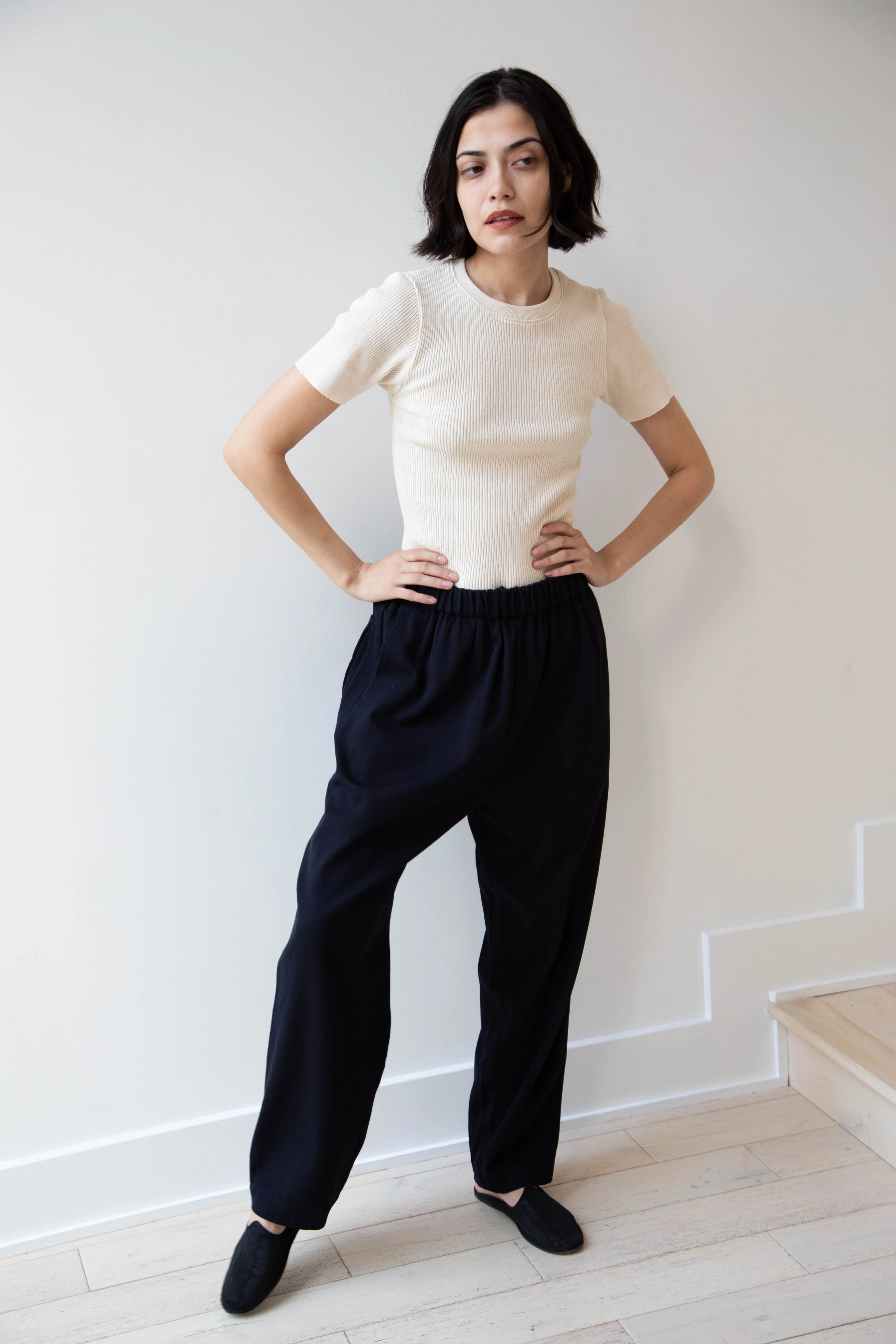 Casey Casey | Fabi Pants in Navy Cotton Wool - Image 14