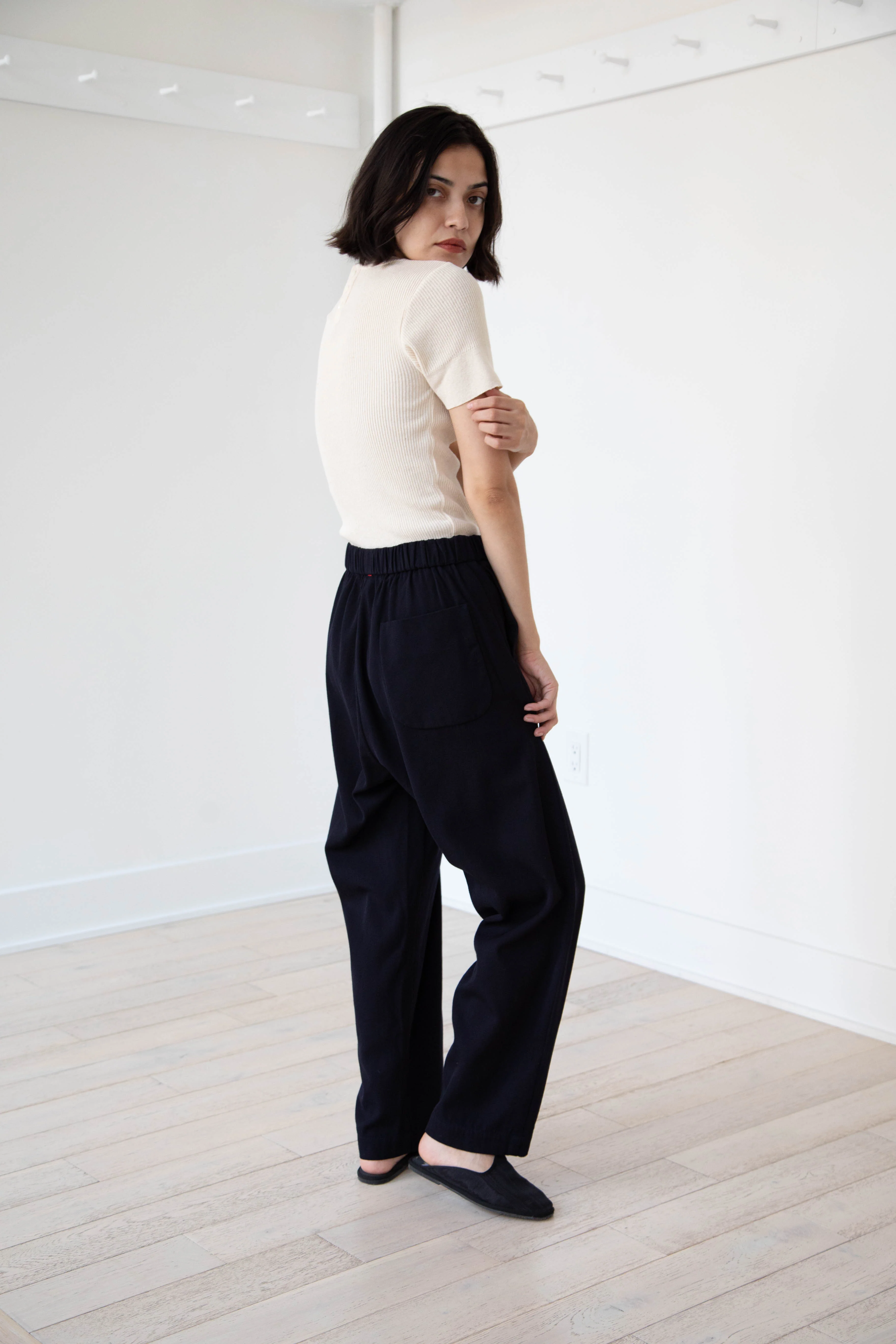 Casey Casey | Fabi Pants in Navy Cotton Wool - Image 17