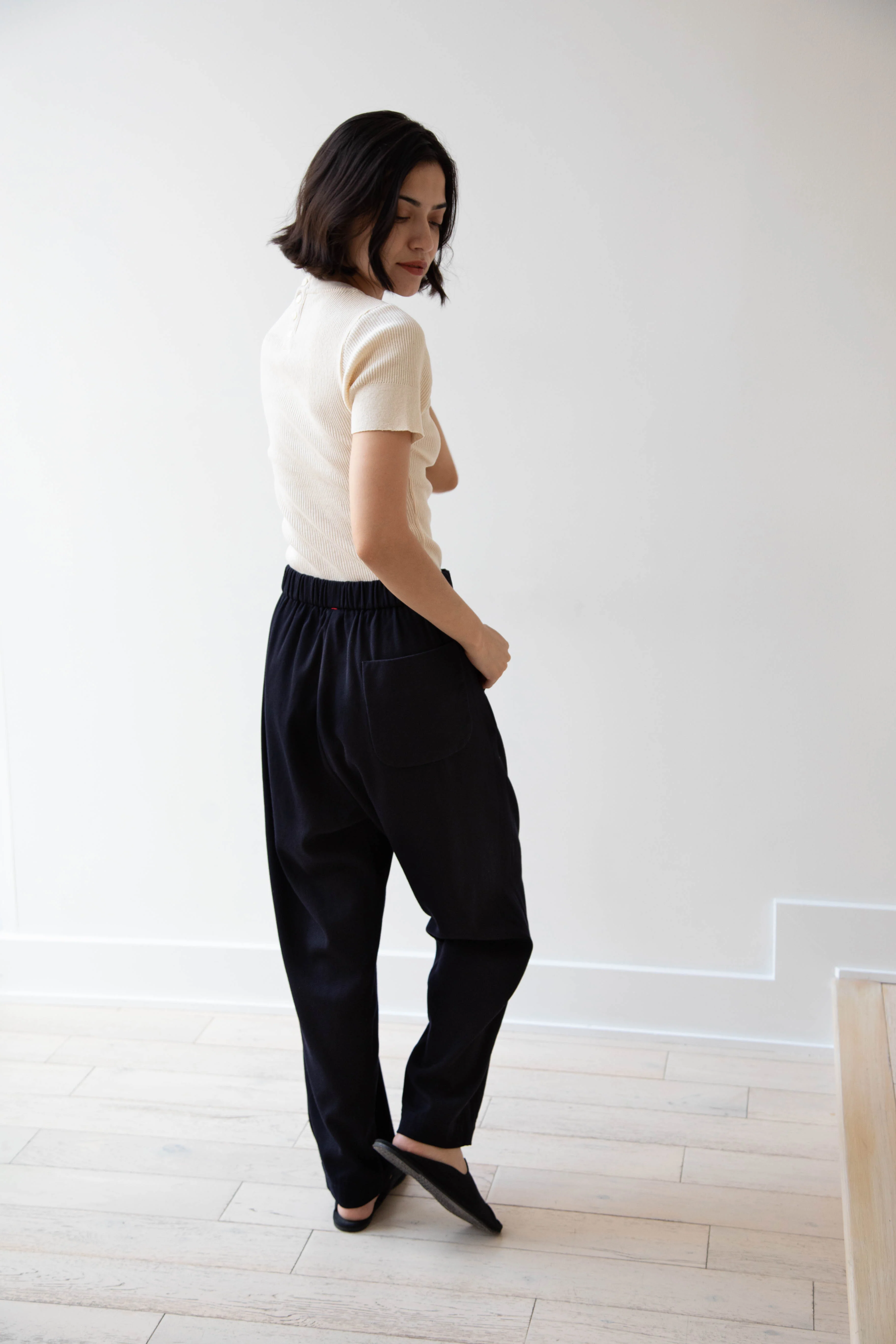 Casey Casey | Fabi Pants in Navy Cotton Wool - Image 8
