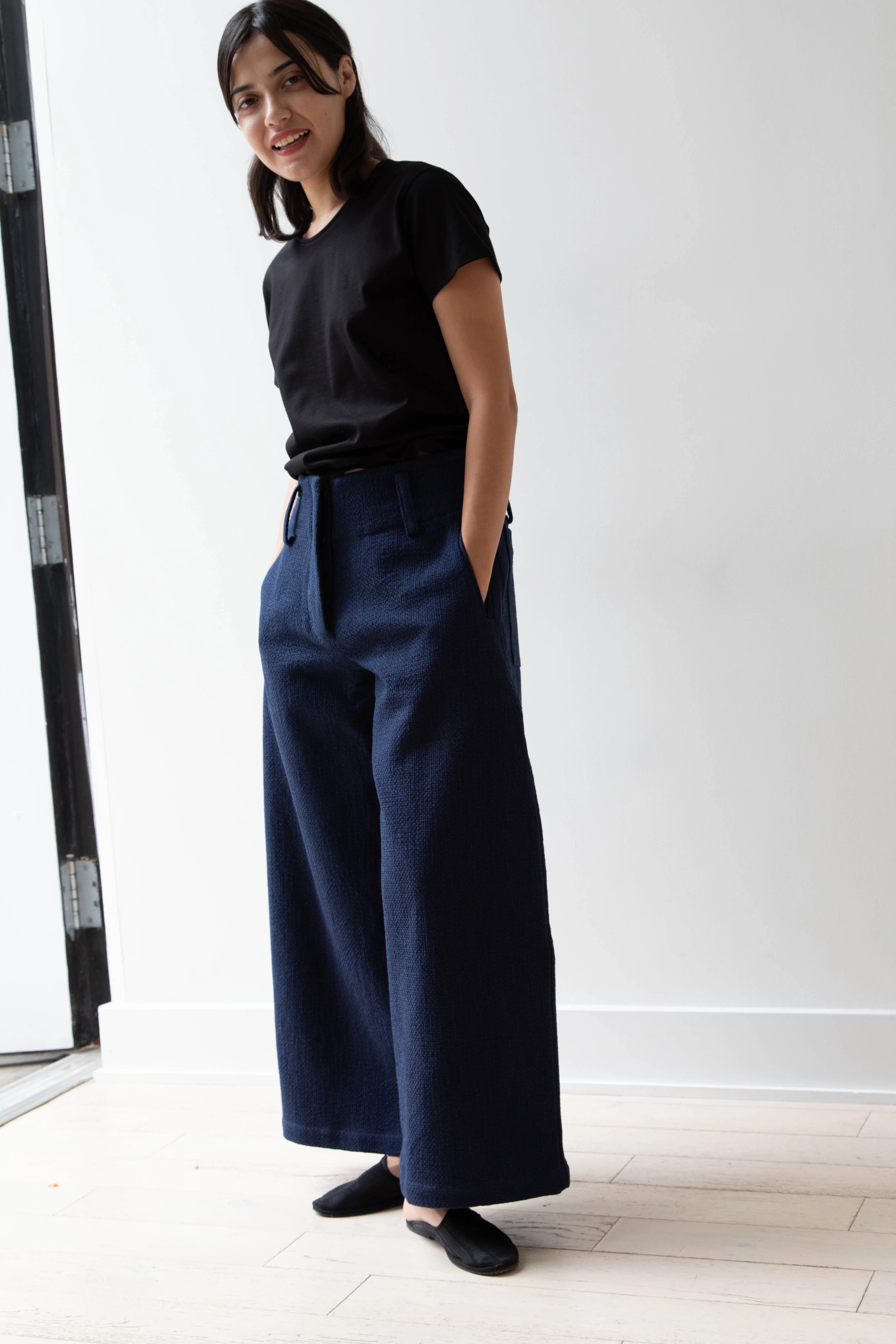 Cawley | Grace Trouser in Indigo Sashiko Stitch - Image 29