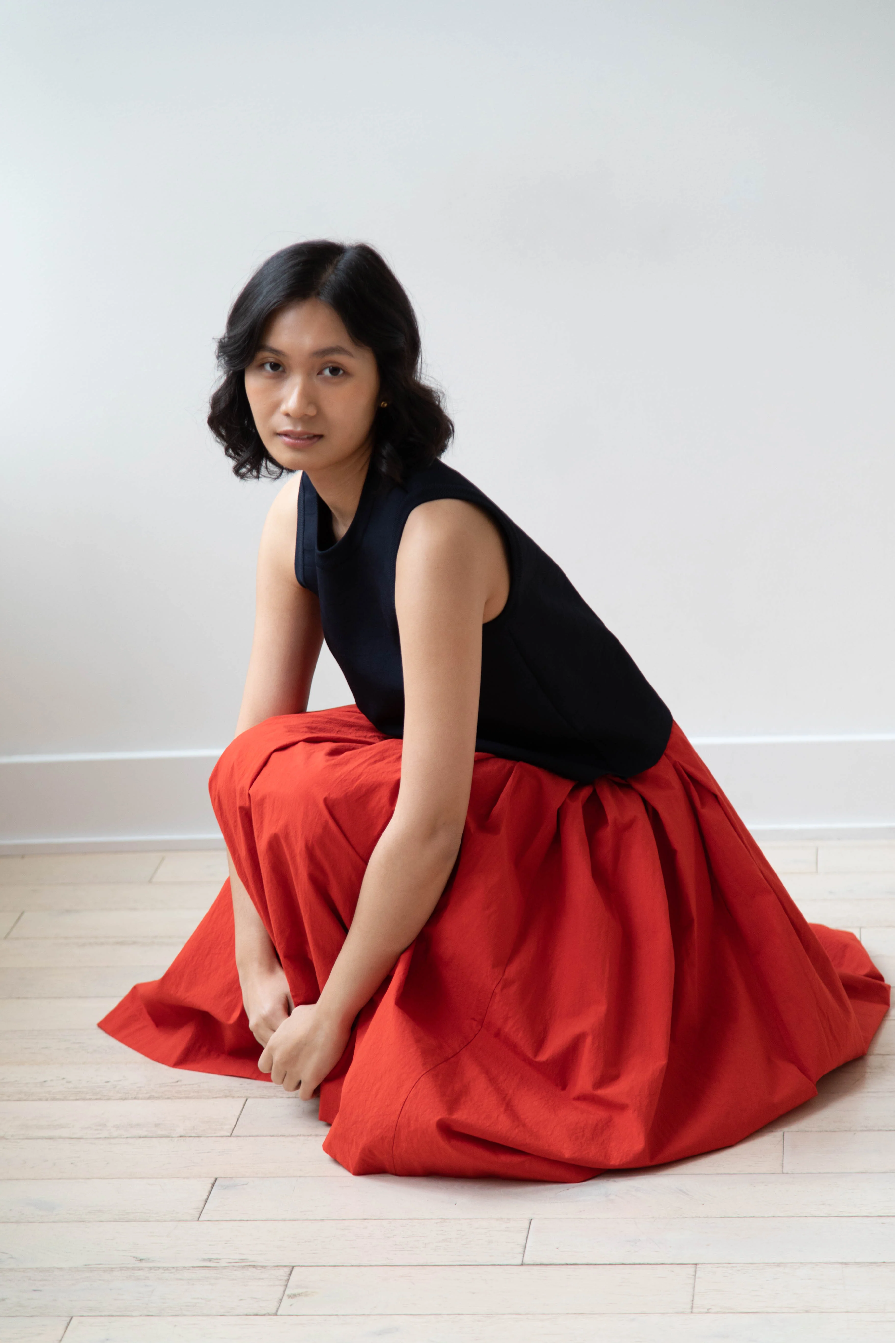 École de Curiosités | Solange Skirt in Red - Image 20