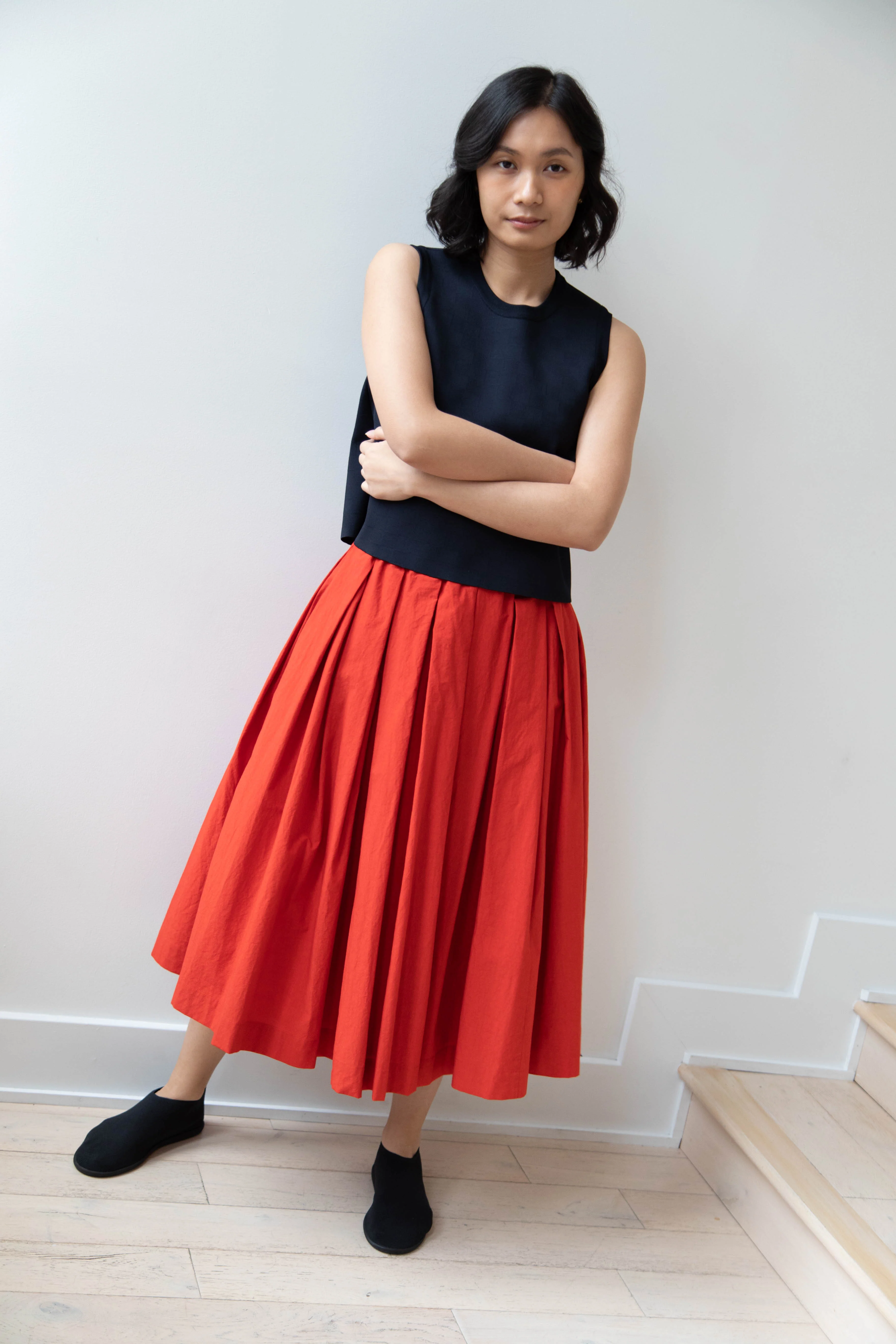 École de Curiosités | Solange Skirt in Red - Image 22