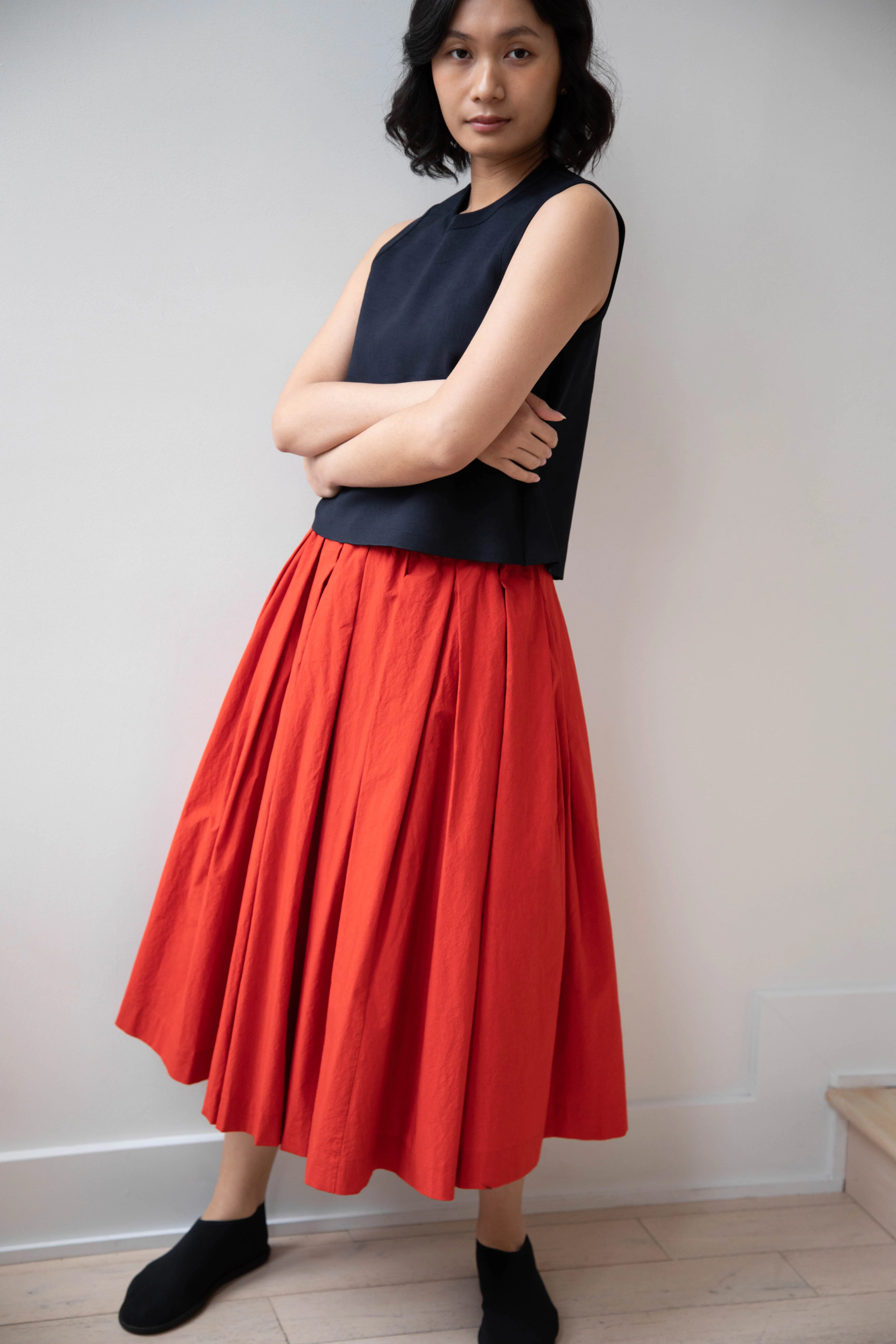 École de Curiosités | Solange Skirt in Red - Image 23
