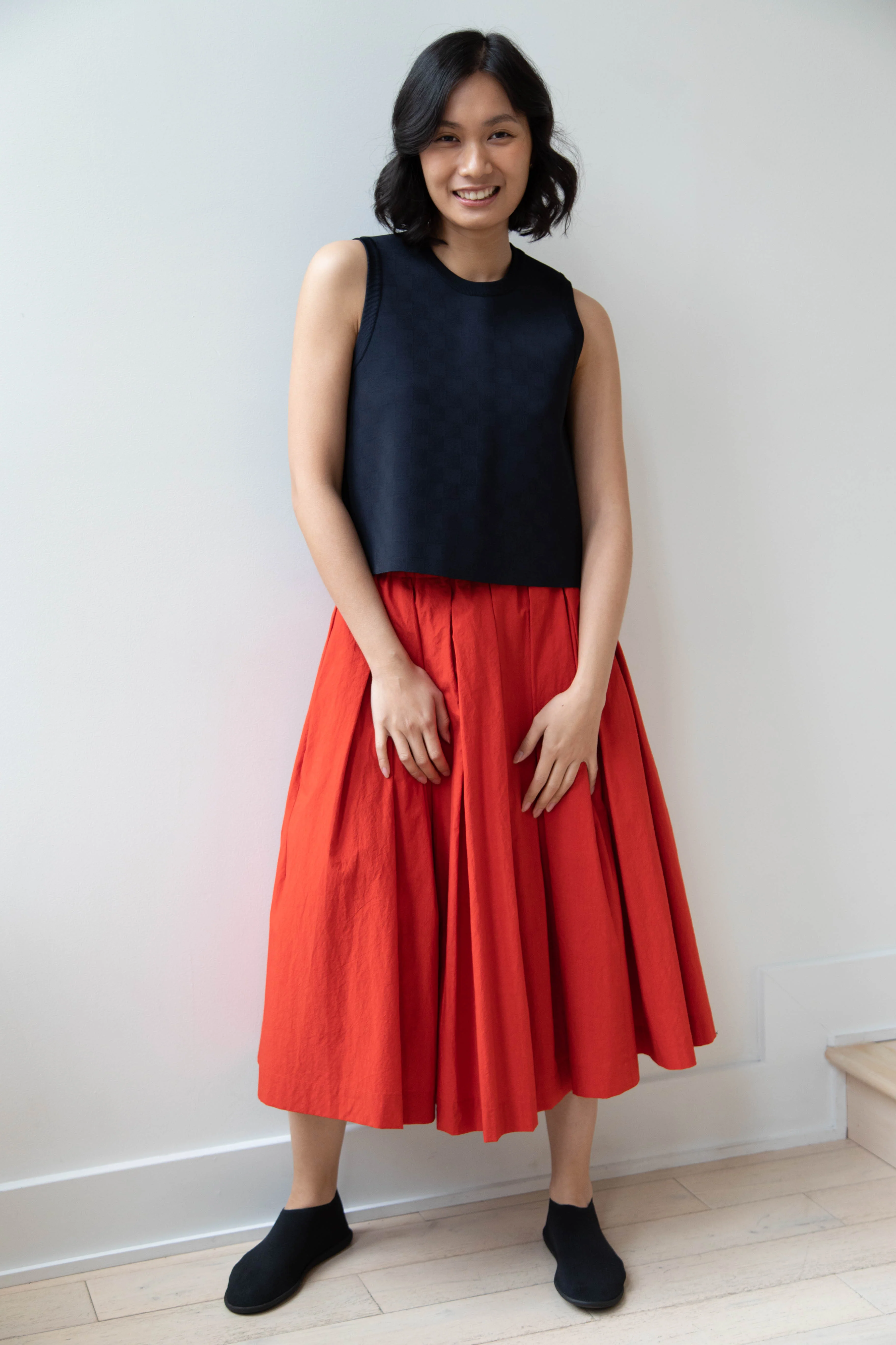 École de Curiosités | Solange Skirt in Red - Image 26