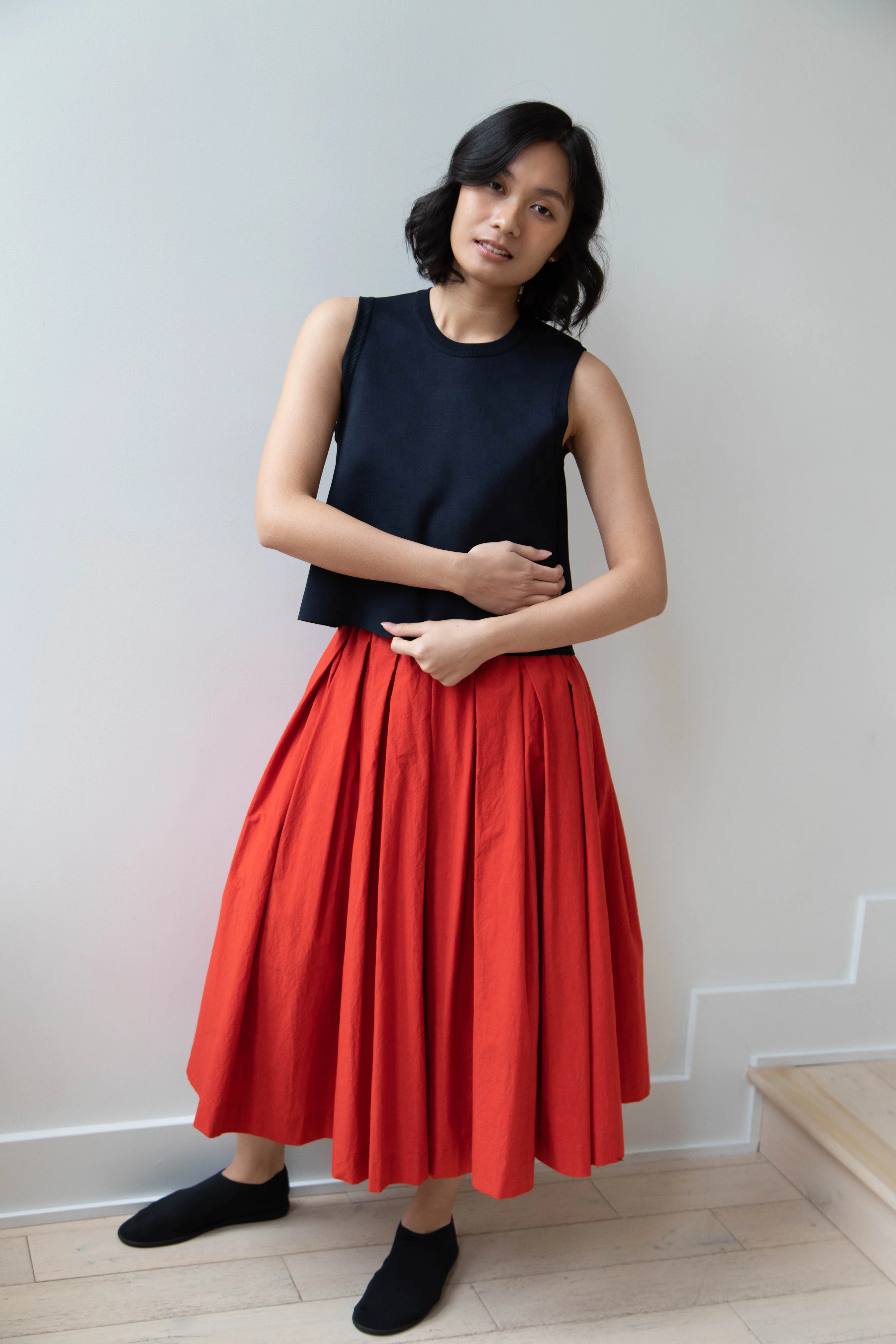École de Curiosités | Solange Skirt in Red - Image 27
