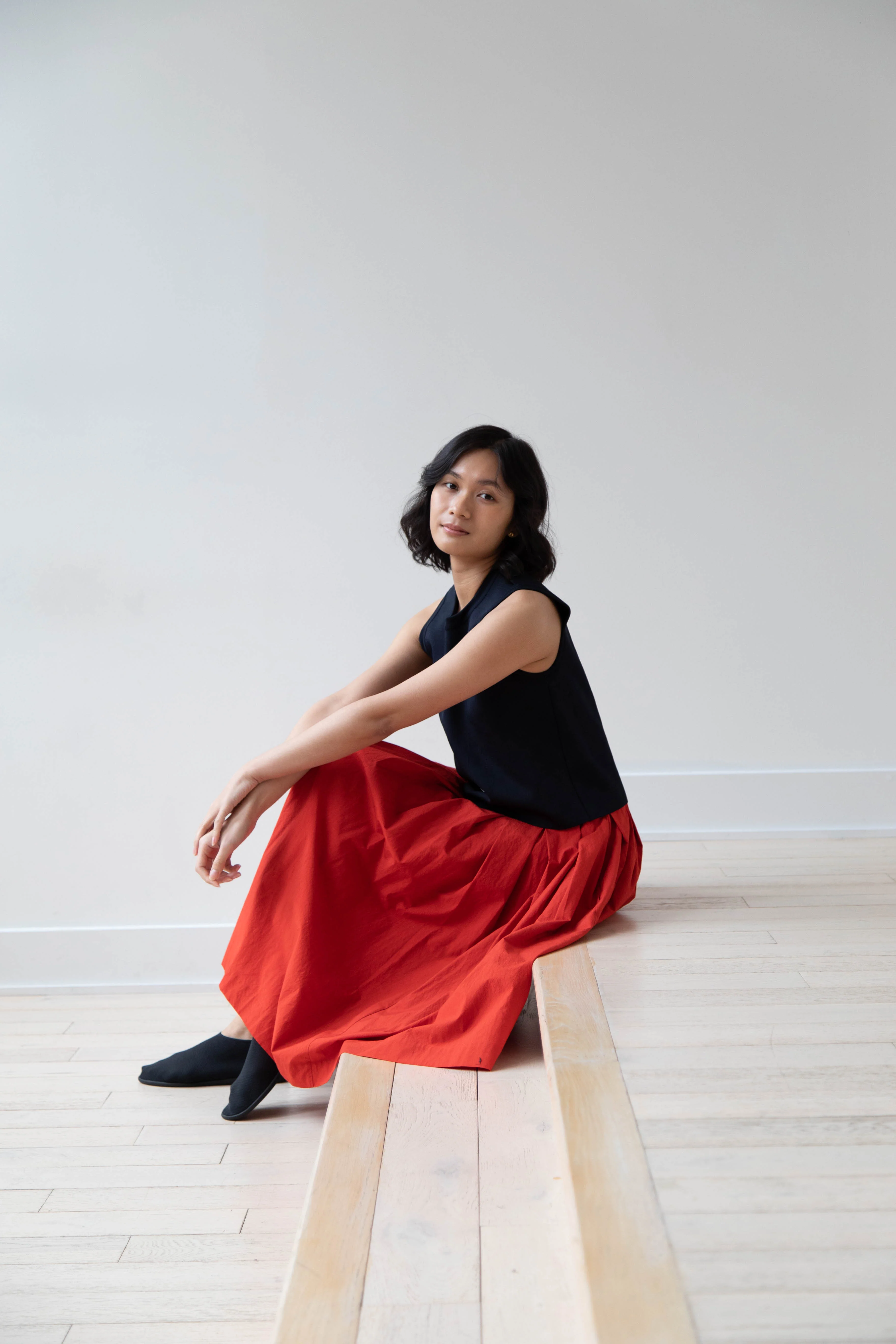 École de Curiosités | Solange Skirt in Red - Image 31