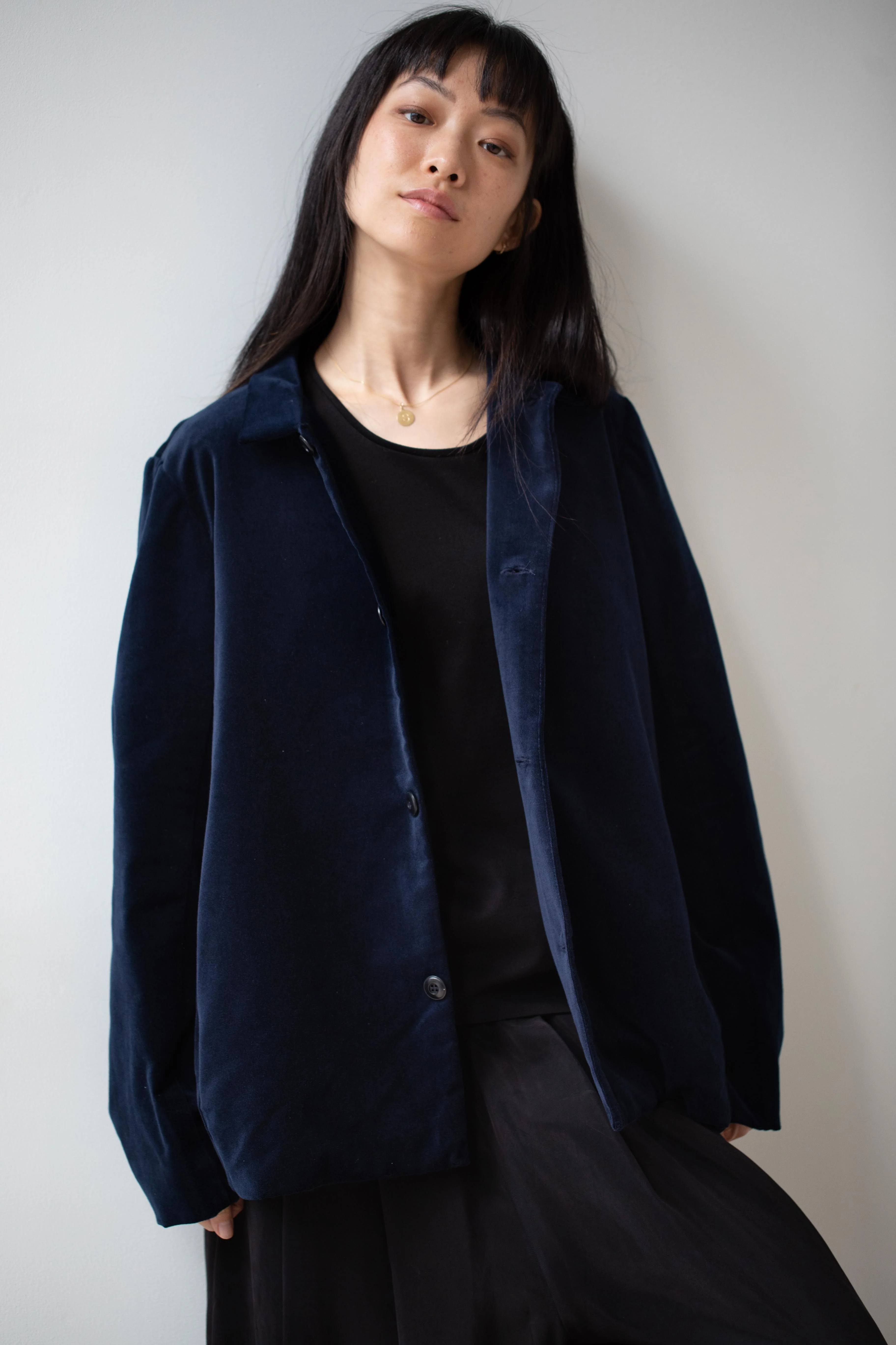 Fabiana Pigna | Agni Jacket in Navy Velvet - Image 11