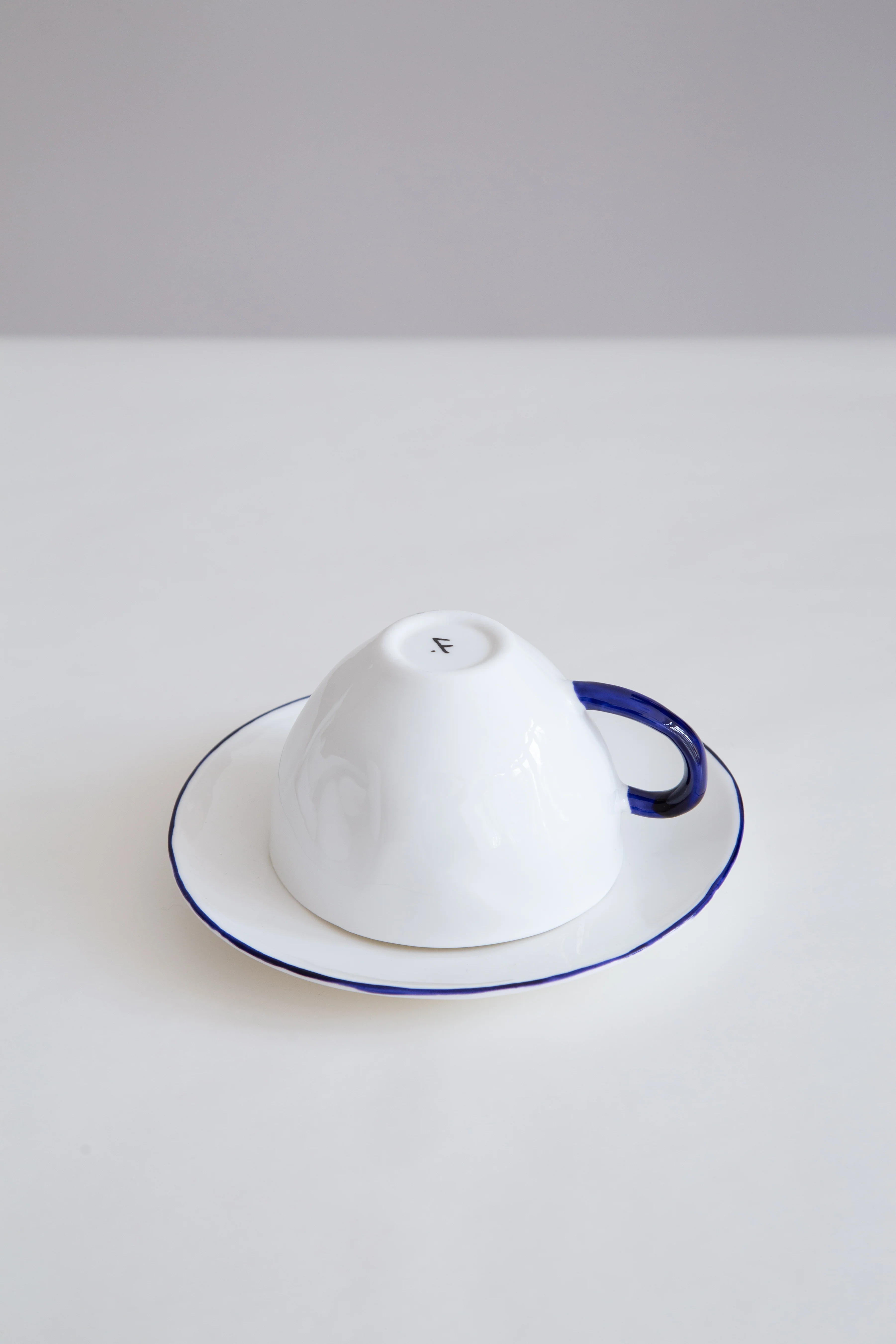 Feldspar | Cup and Saucer in White & Cobalt - Image 7