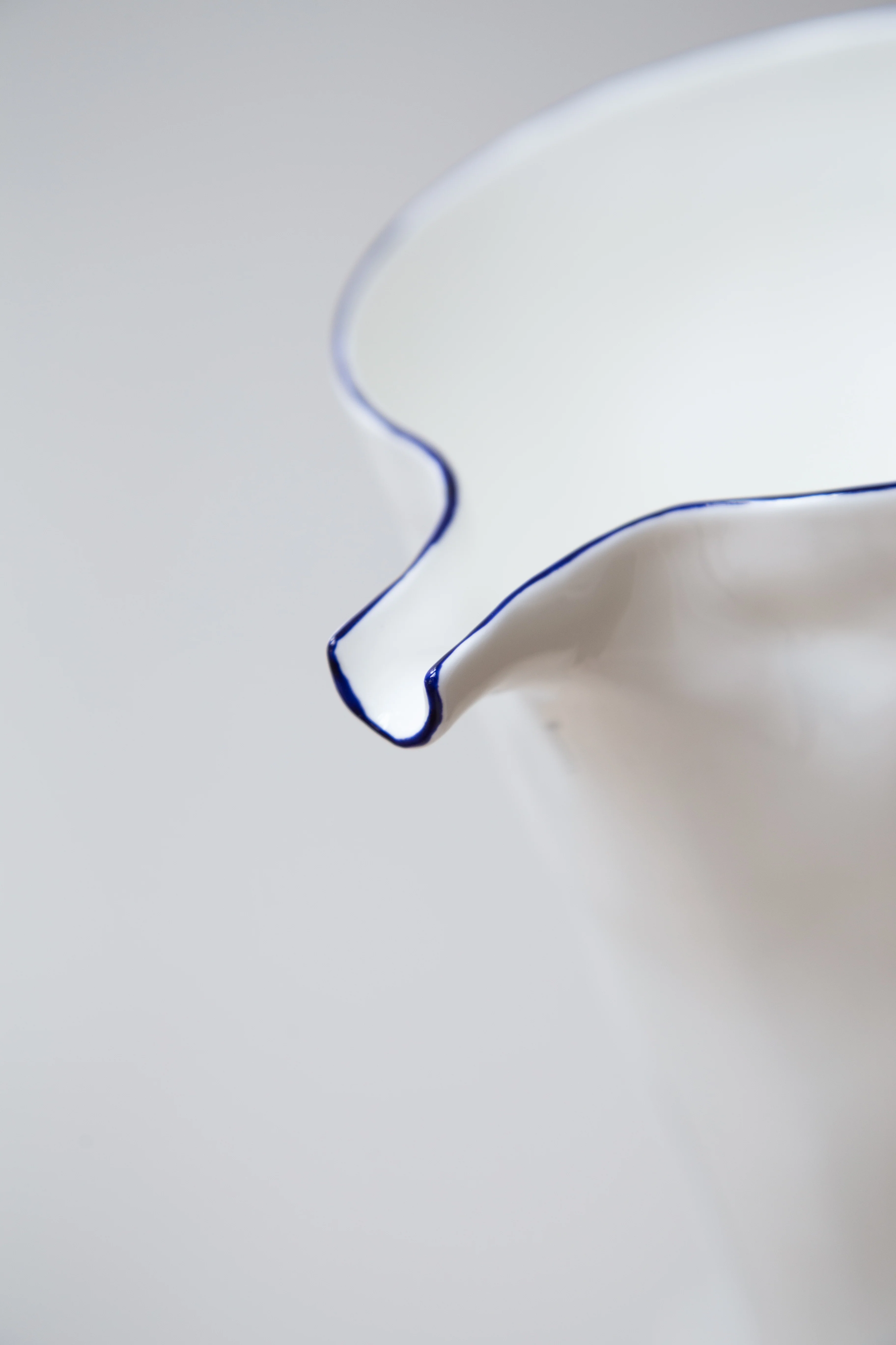 Feldspar | Water Jug in White & Cobalt - Image 7