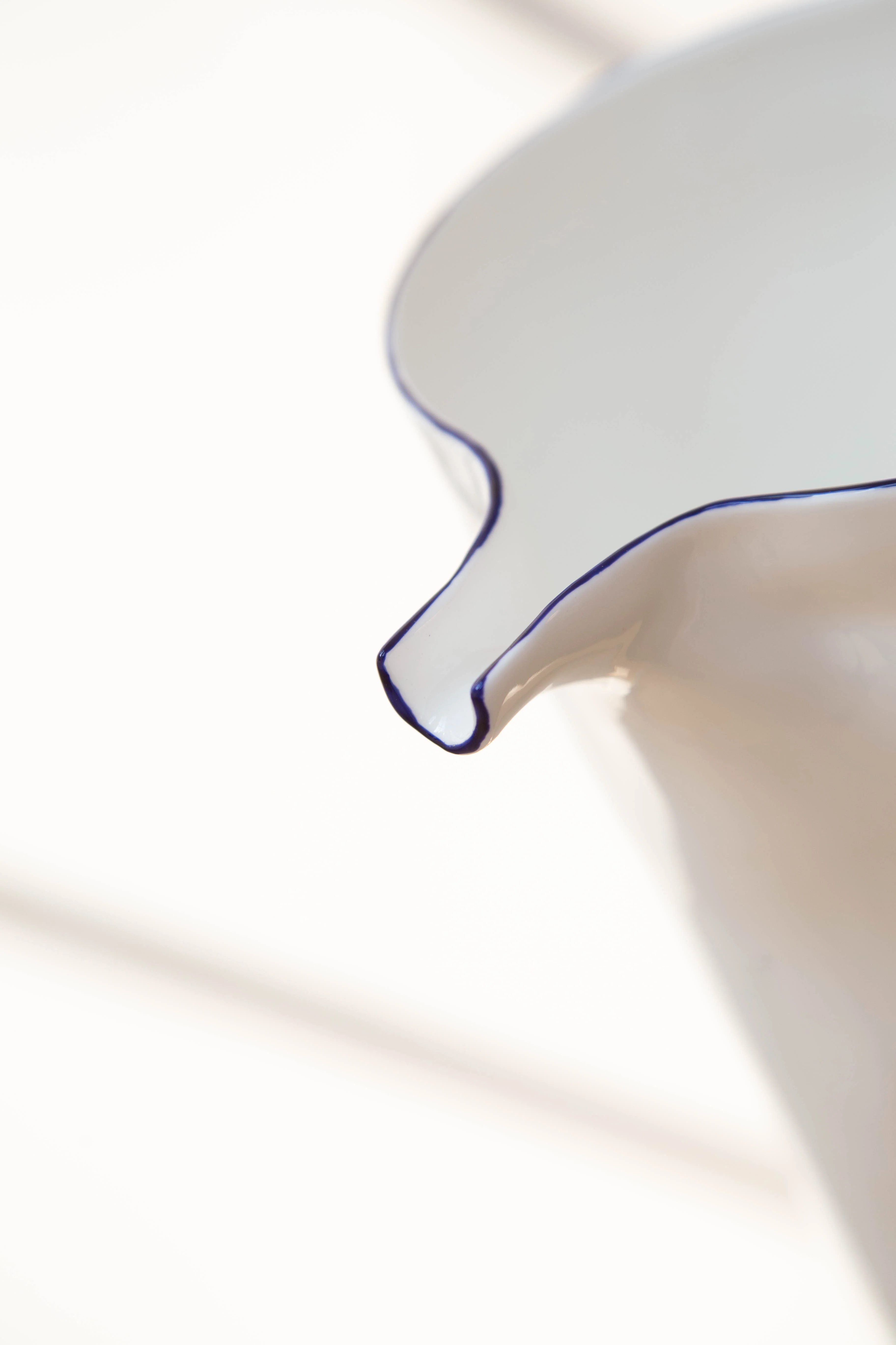 Feldspar | Water Jug in White & Cobalt - Image 9