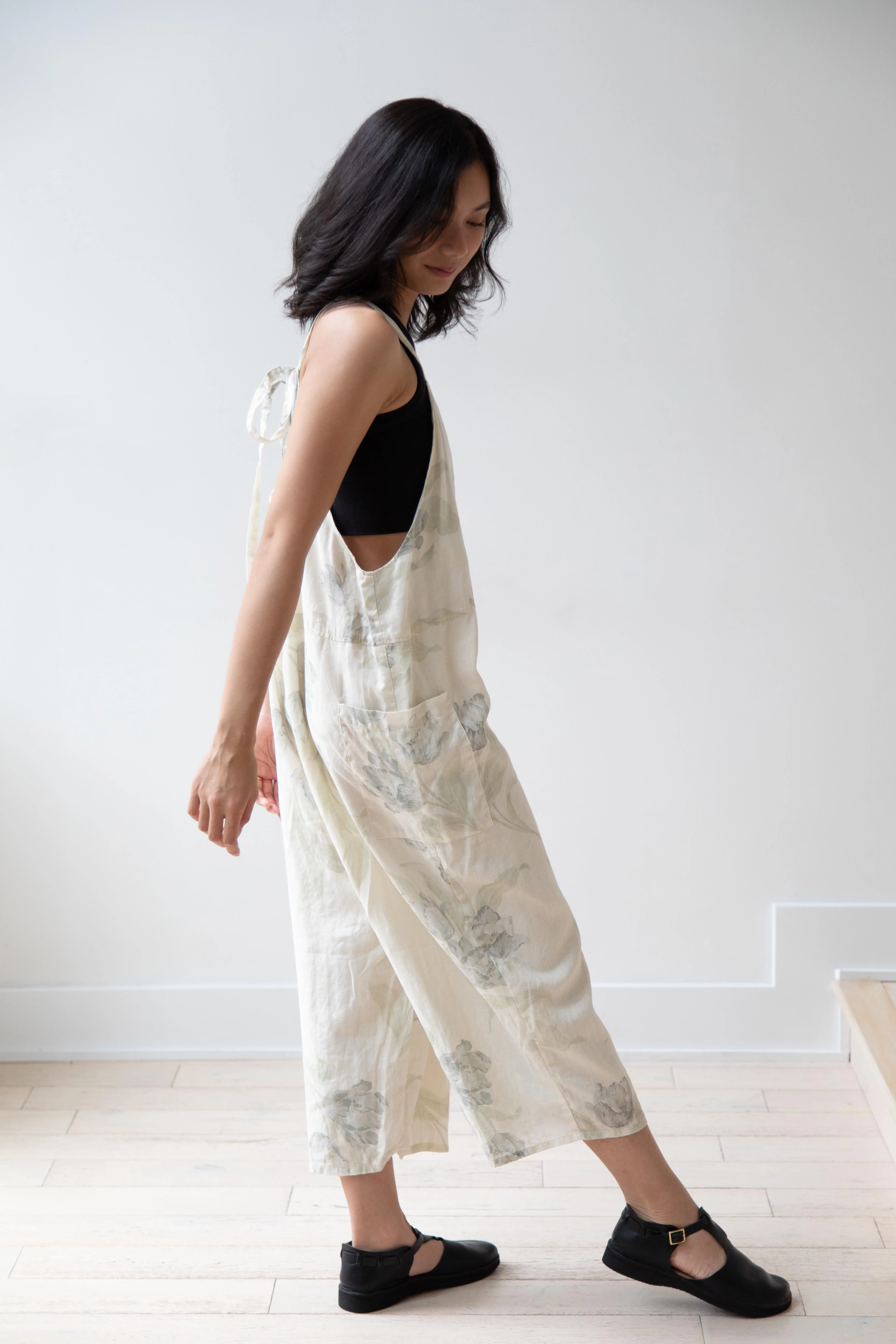 Gauze | Floral Work Overalls - Image 10