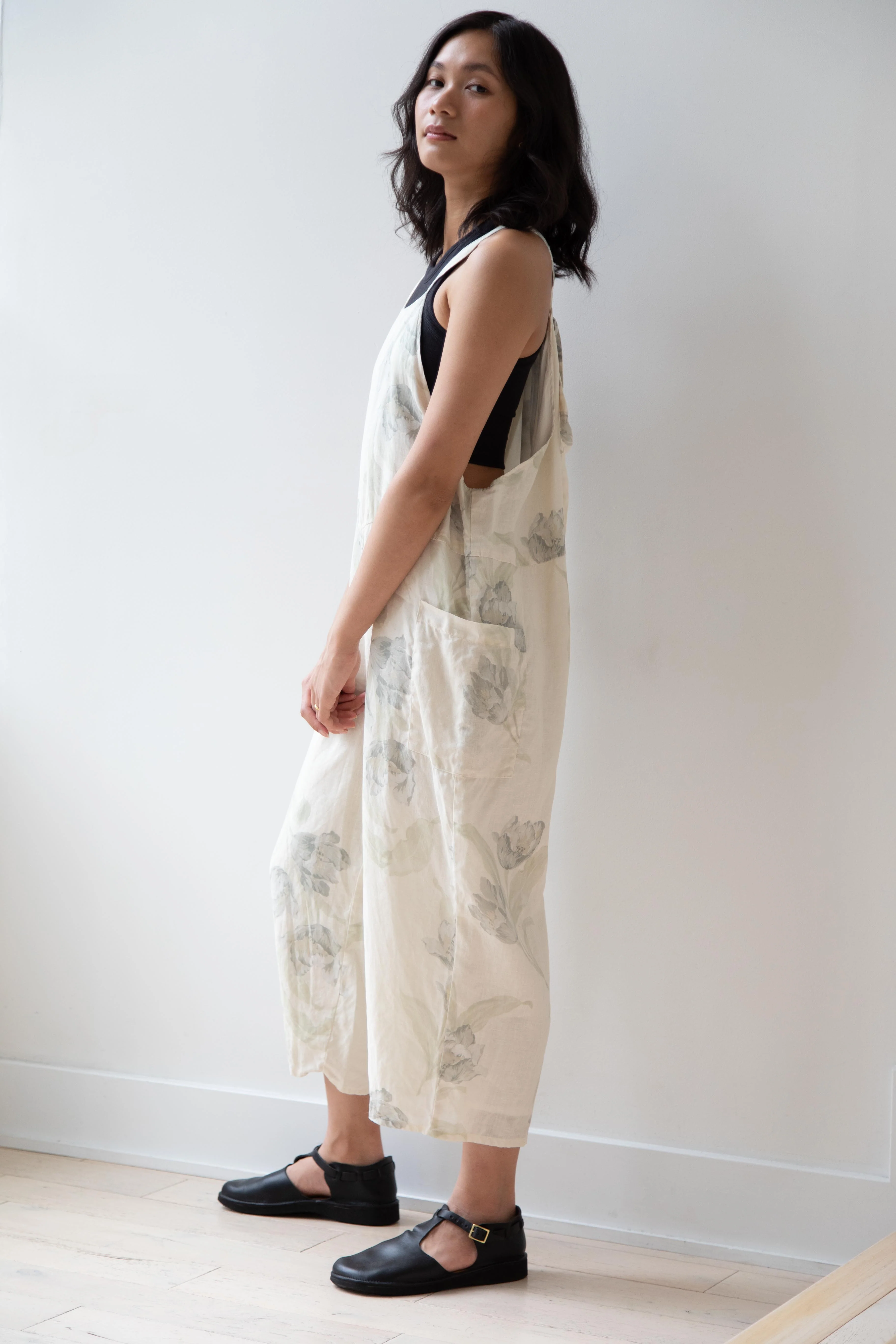 Gauze | Floral Work Overalls - Image 16