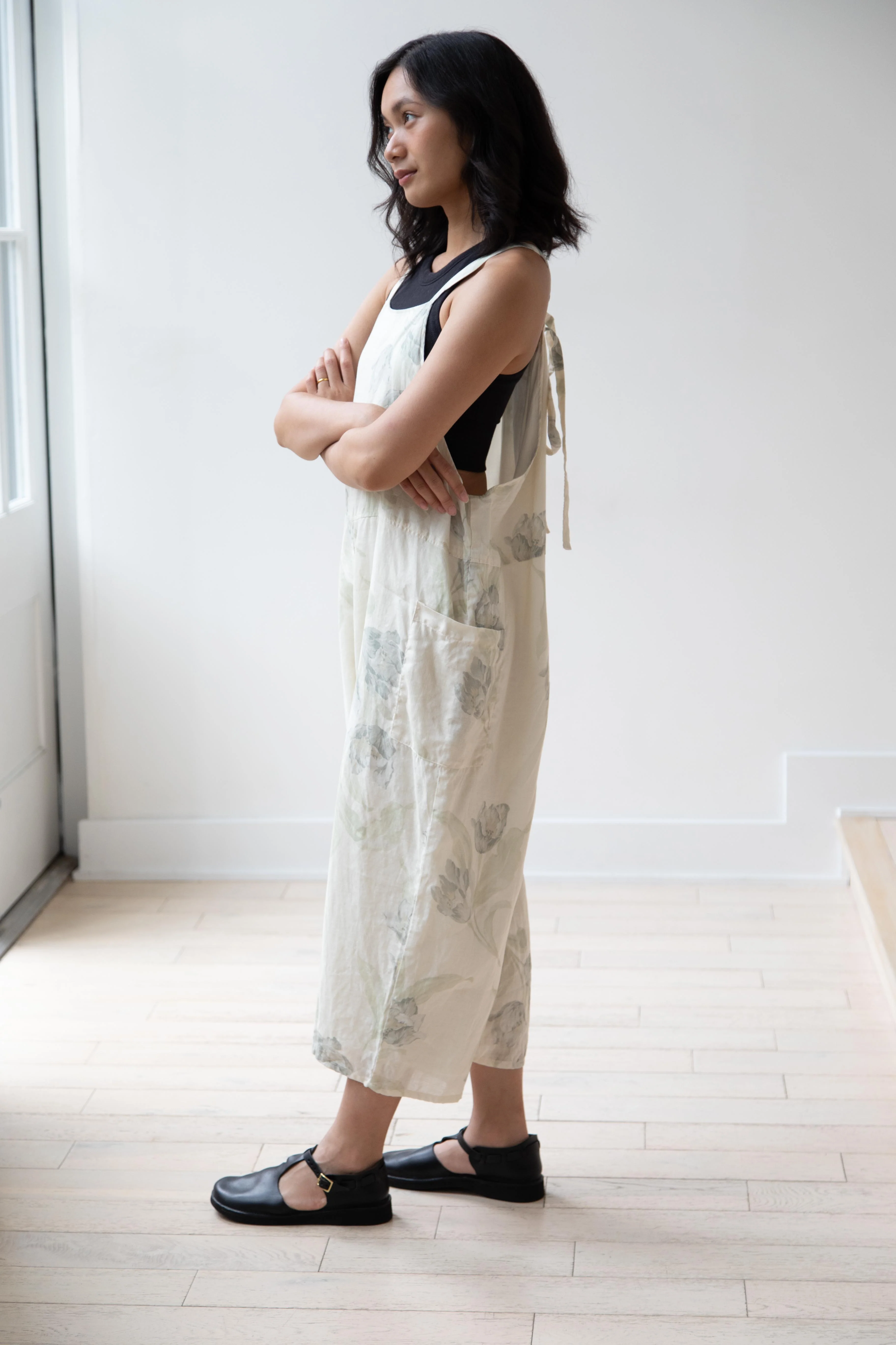 Gauze | Floral Work Overalls - Image 2