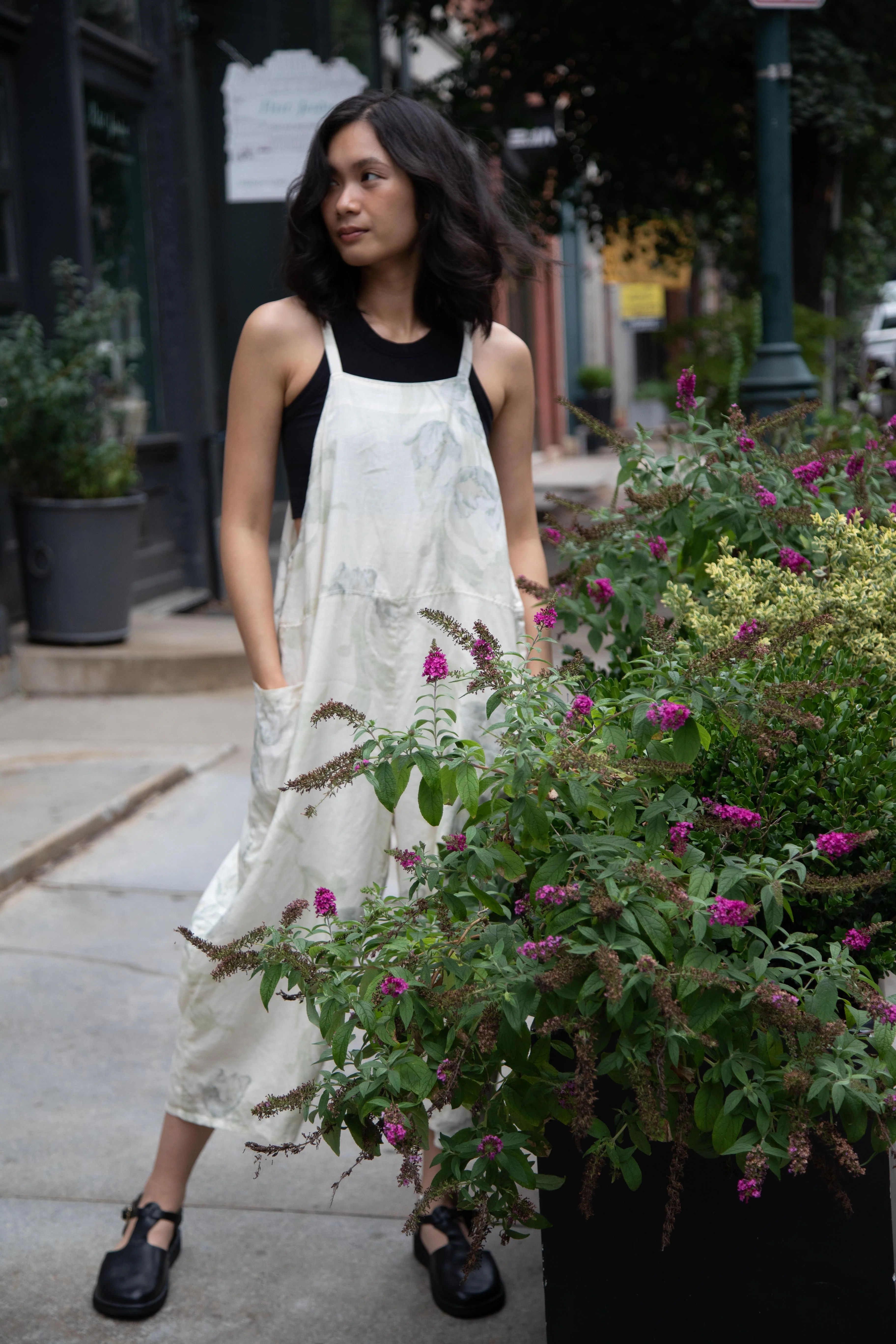 Gauze | Floral Work Overalls - Image 28