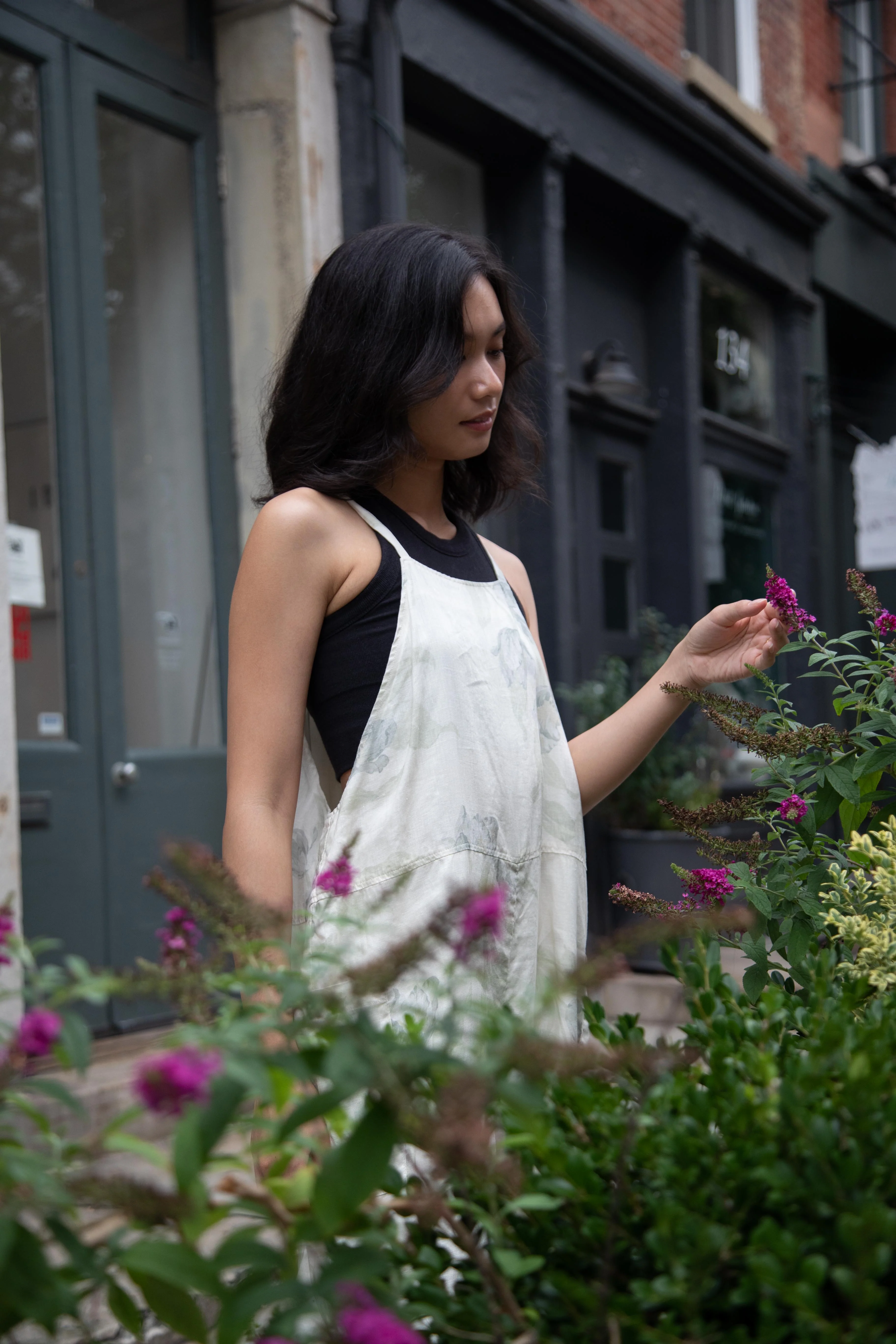 Gauze | Floral Work Overalls - Image 4