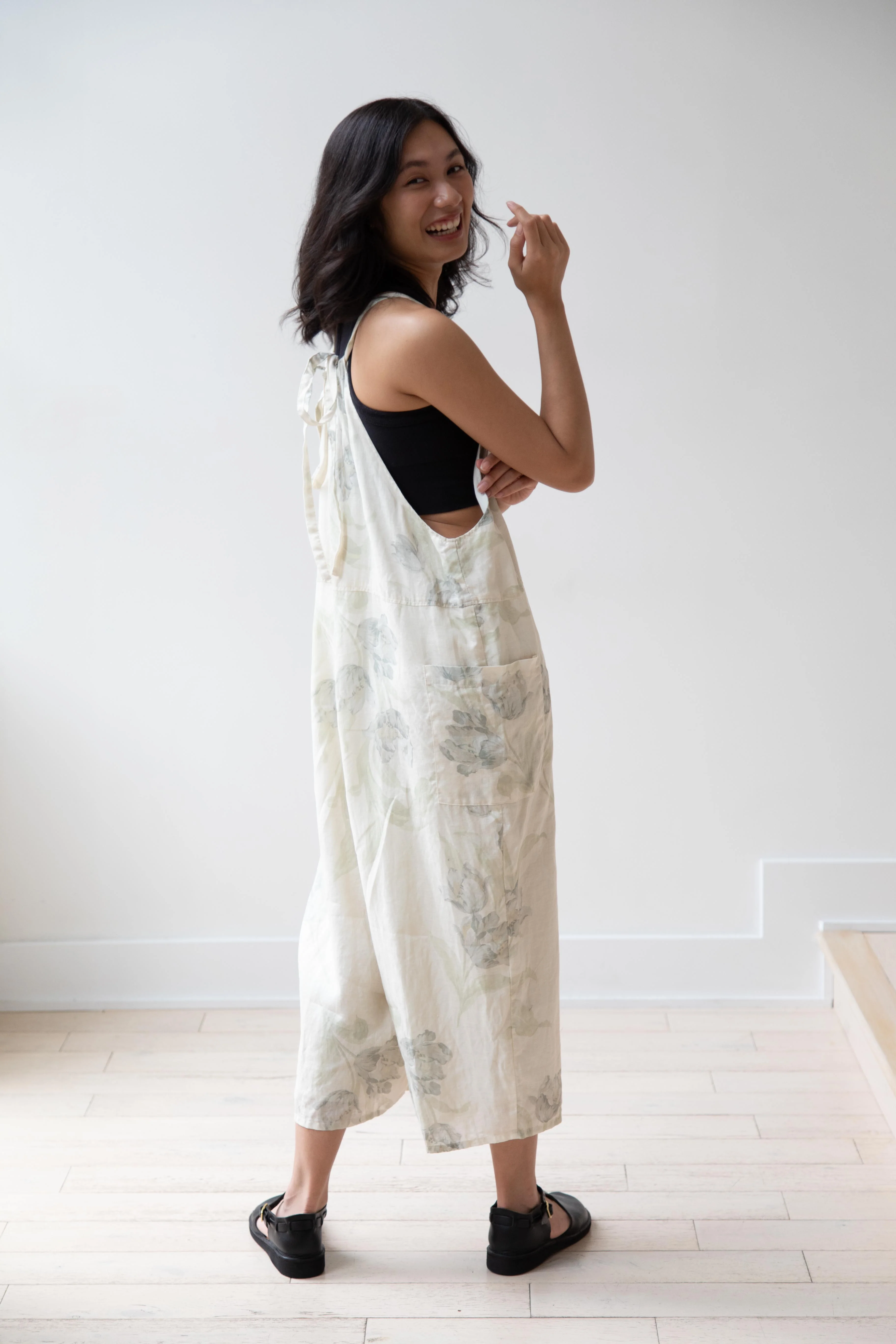 Gauze | Floral Work Overalls - Image 5