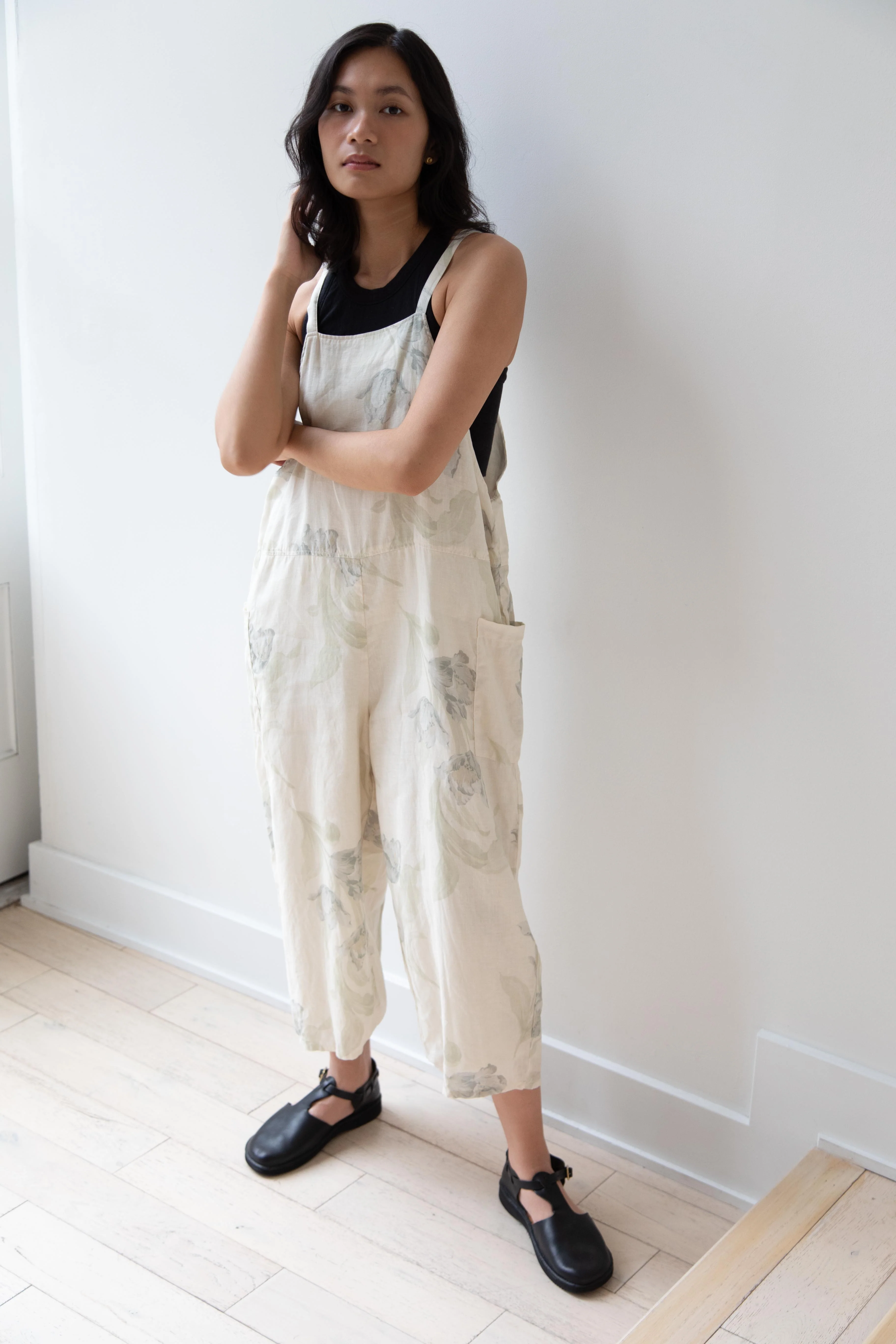 Gauze | Floral Work Overalls - Image 7