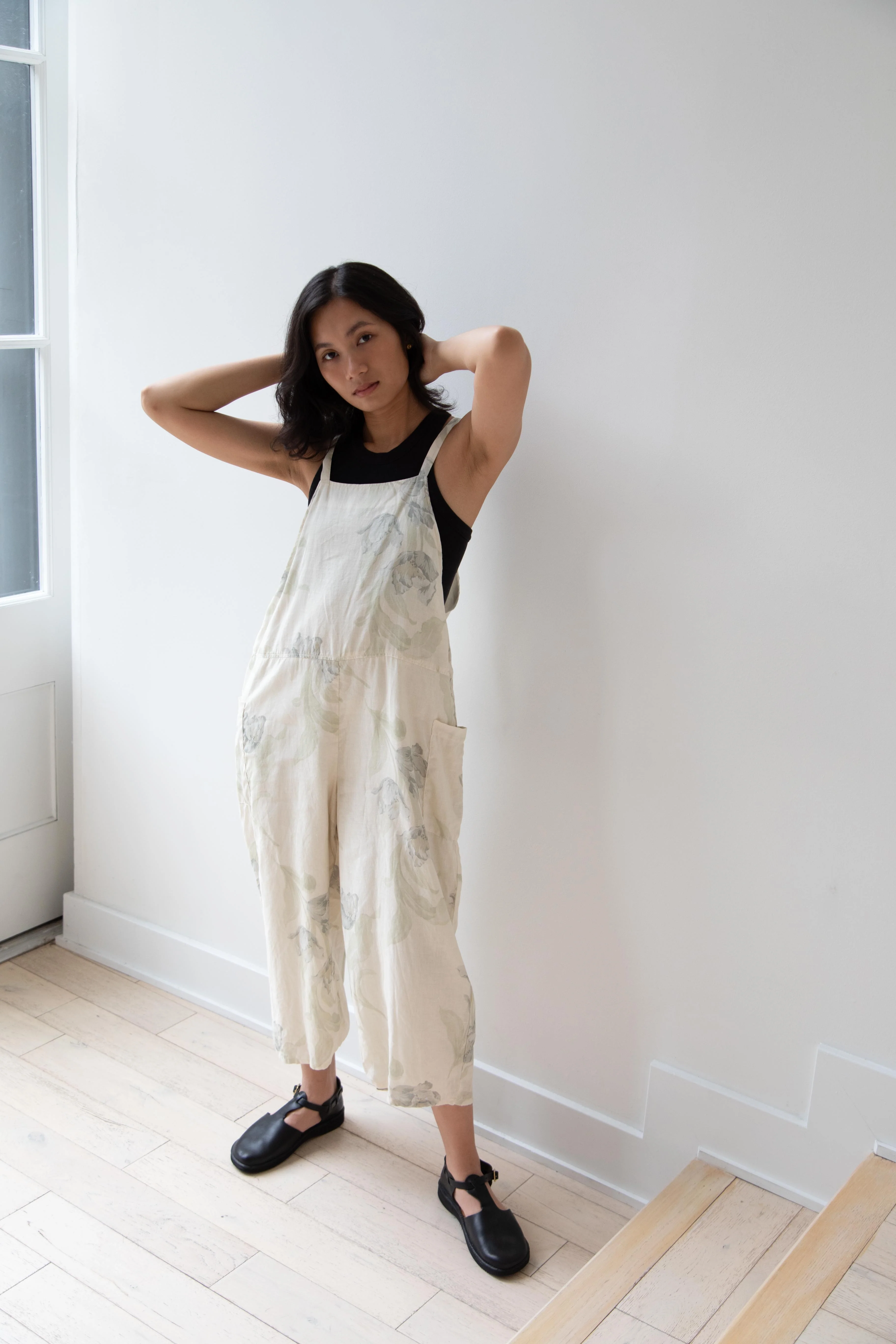 Gauze | Floral Work Overalls - Image 8