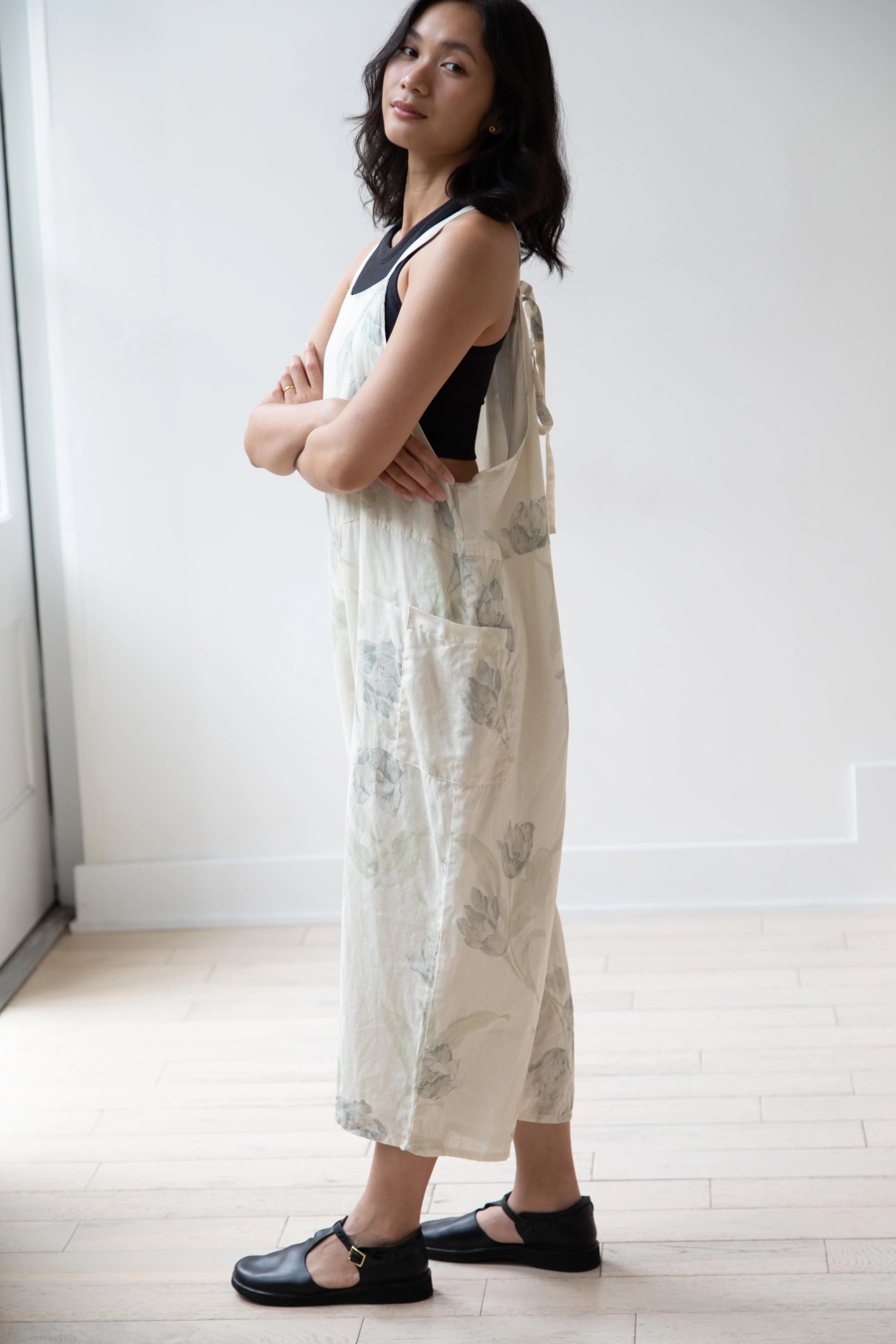 Gauze | Floral Work Overalls - Image 9