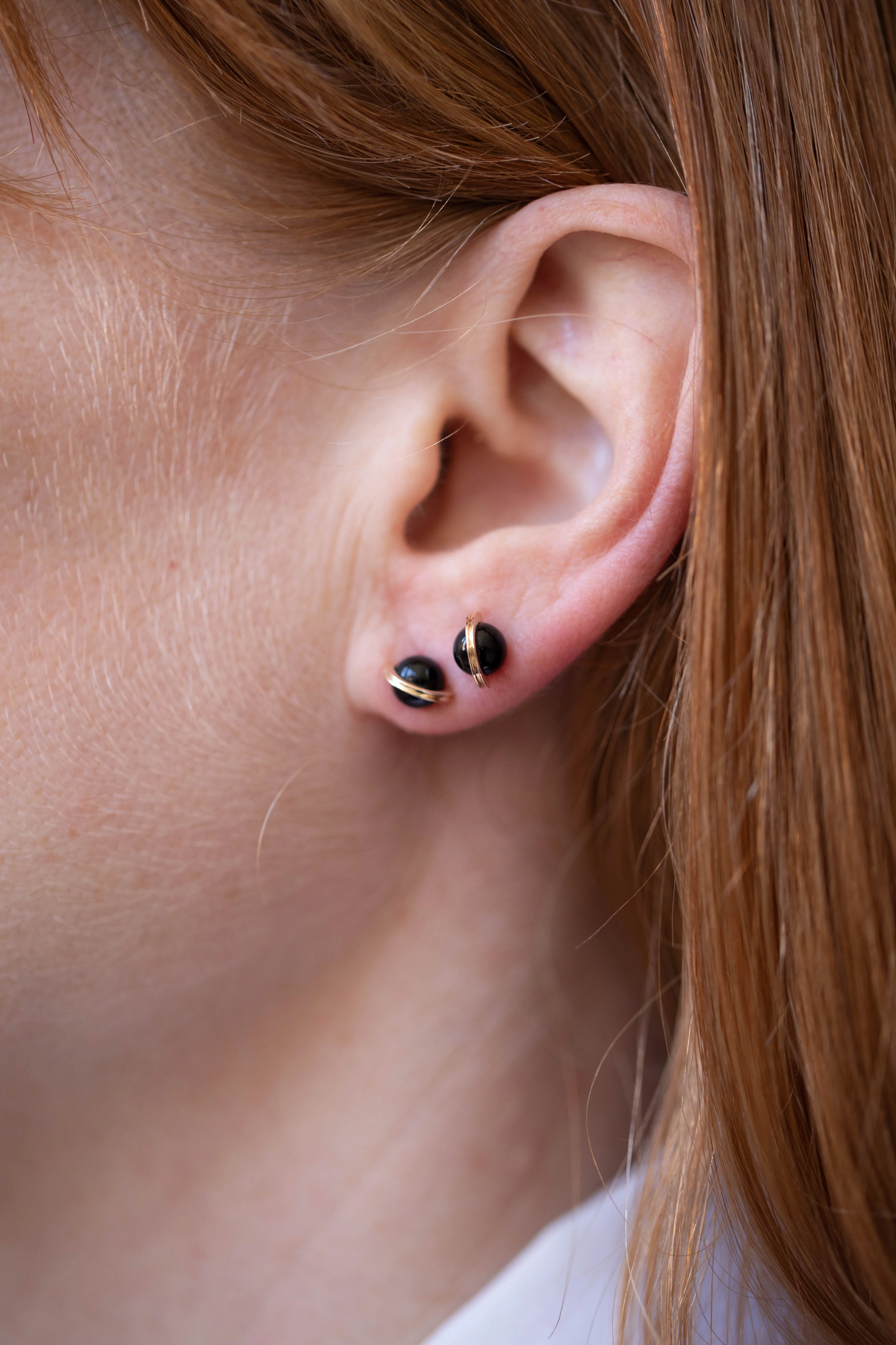 Hirotaka | Mini Beluga Onyx Earrings - Image 7