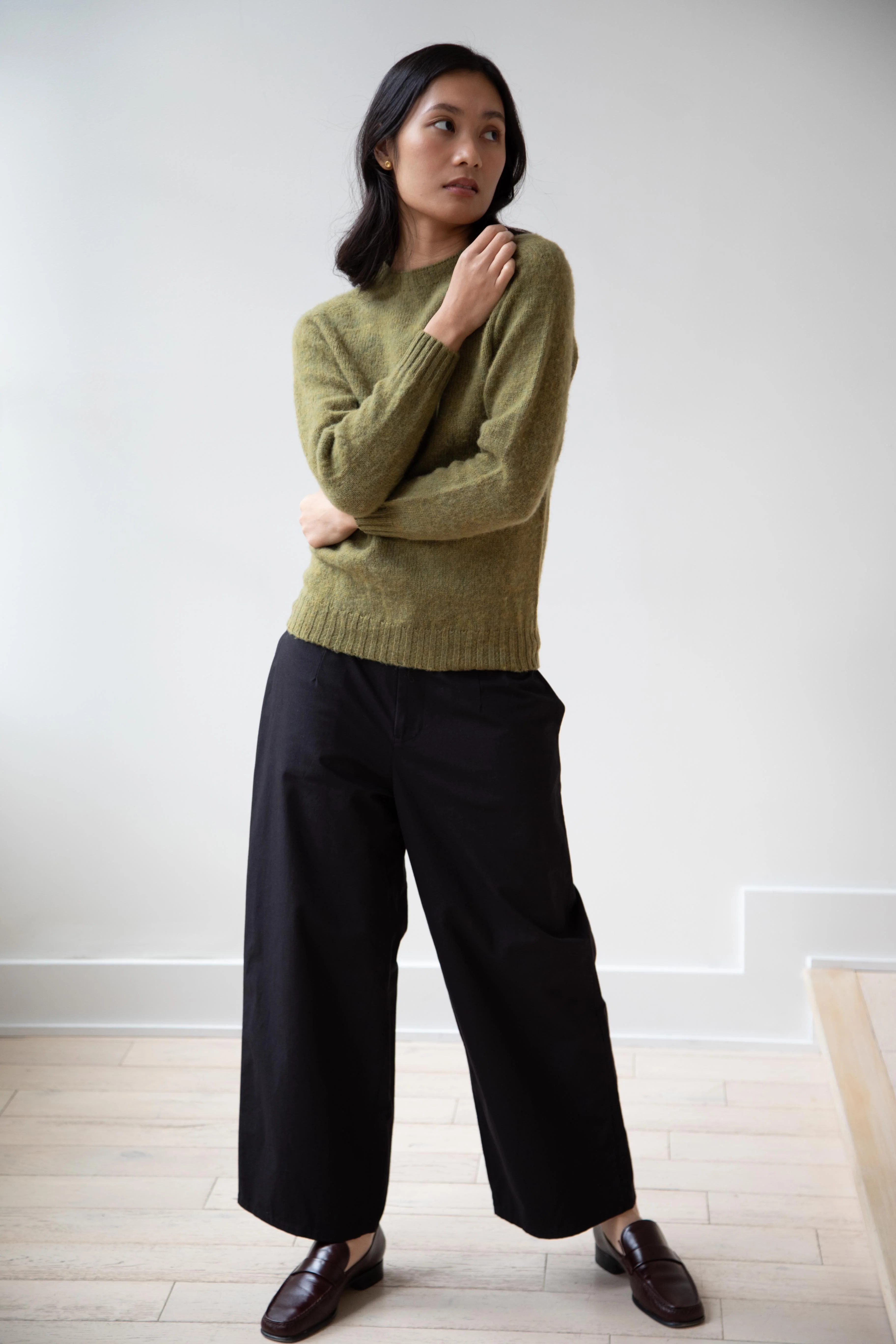 John Tulloch | Seam Free Crew Neck Saddle Shoulder in Yellow Green - Image 8