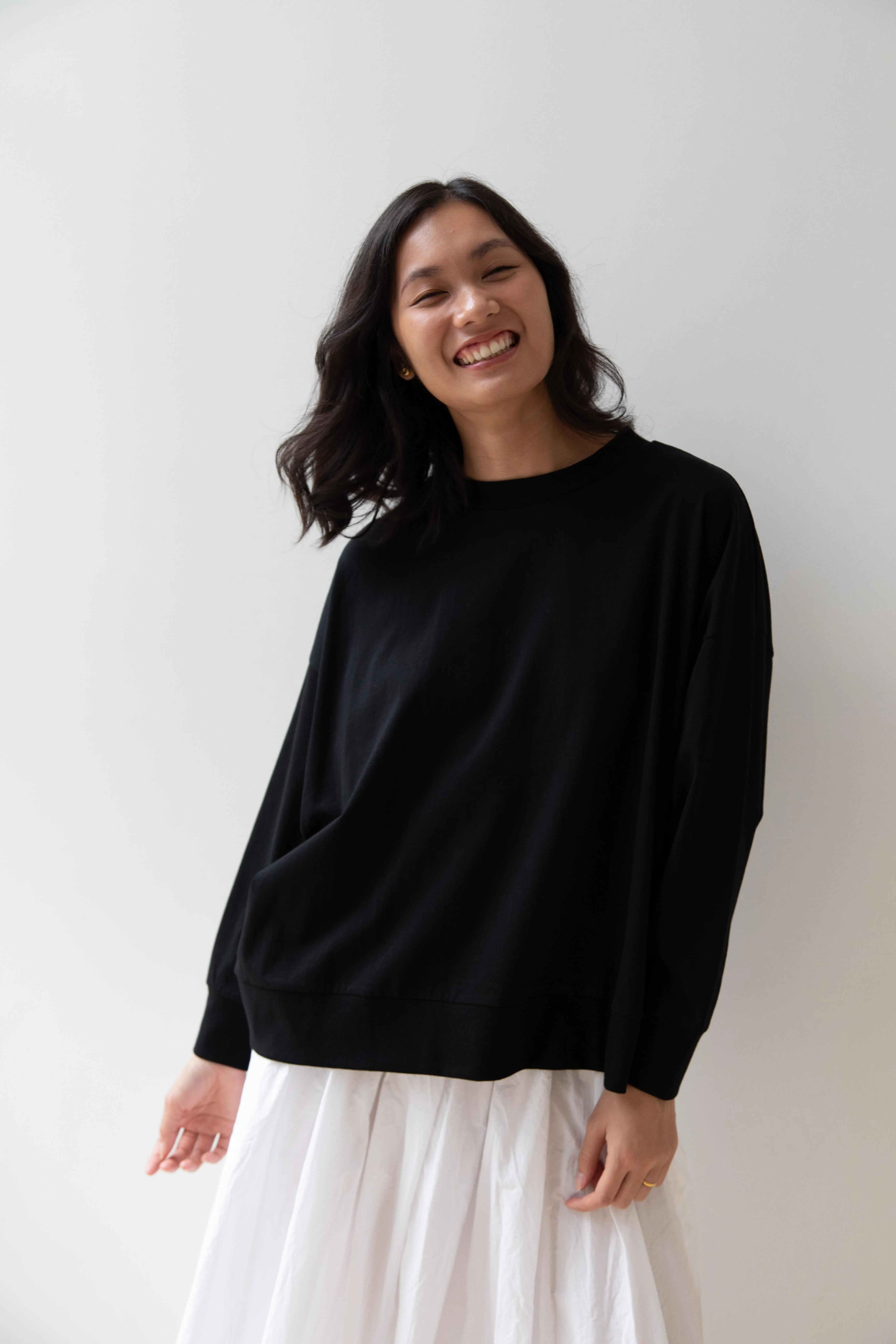 Laboratory | Dropsleeve Utility Pullover in Black