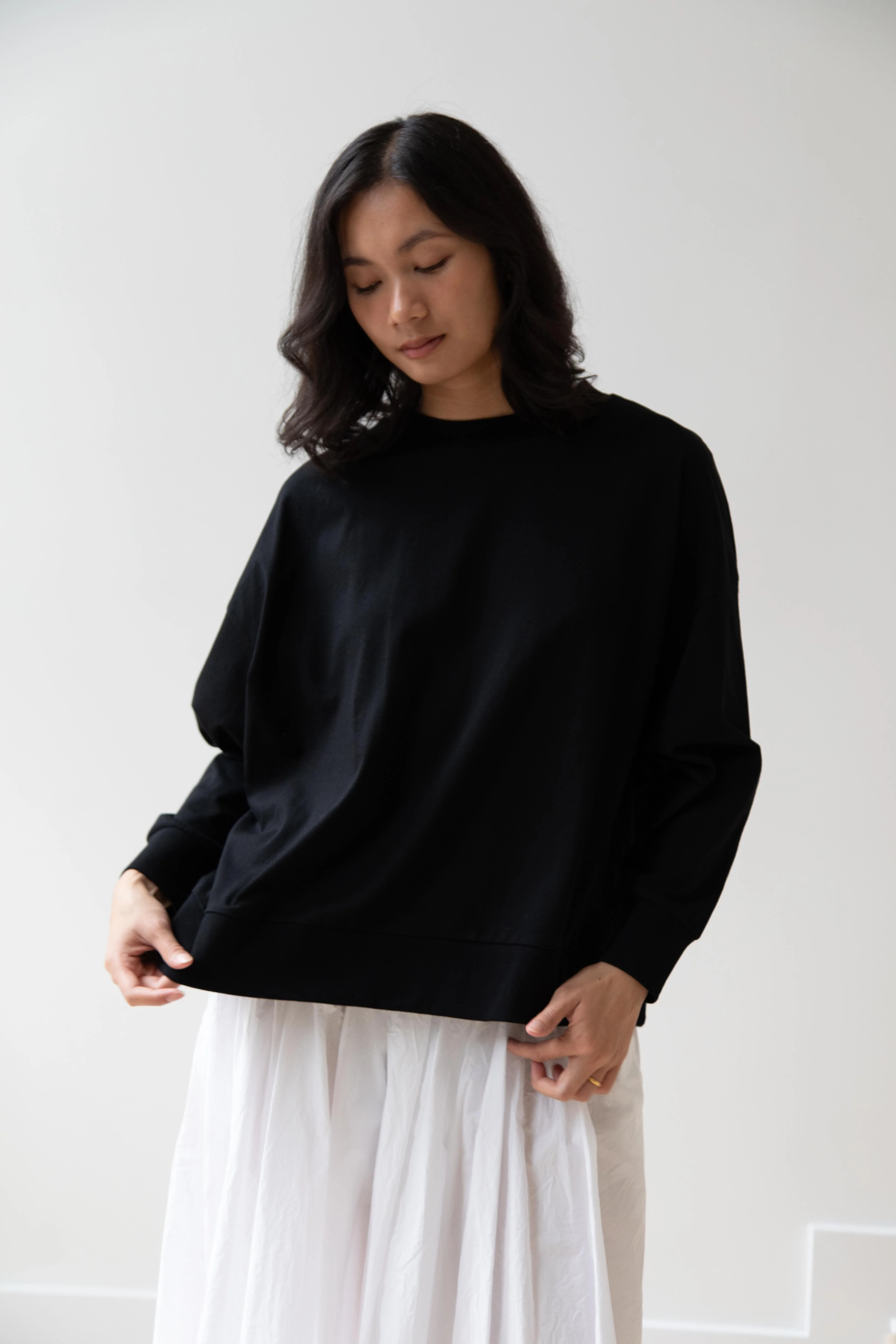 Laboratory | Dropsleeve Utility Pullover in Black - Image 13