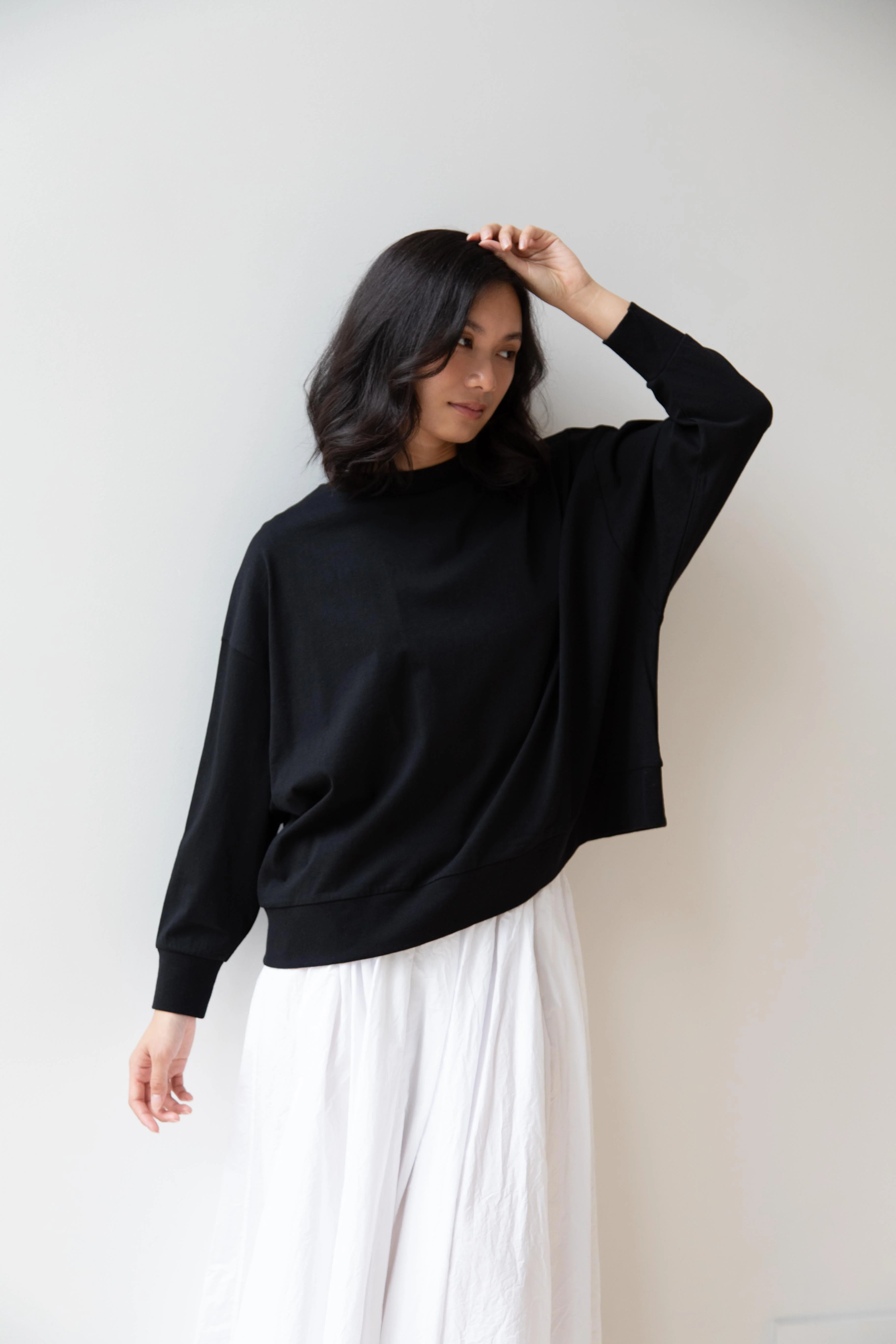 Laboratory | Dropsleeve Utility Pullover in Black - Image 20