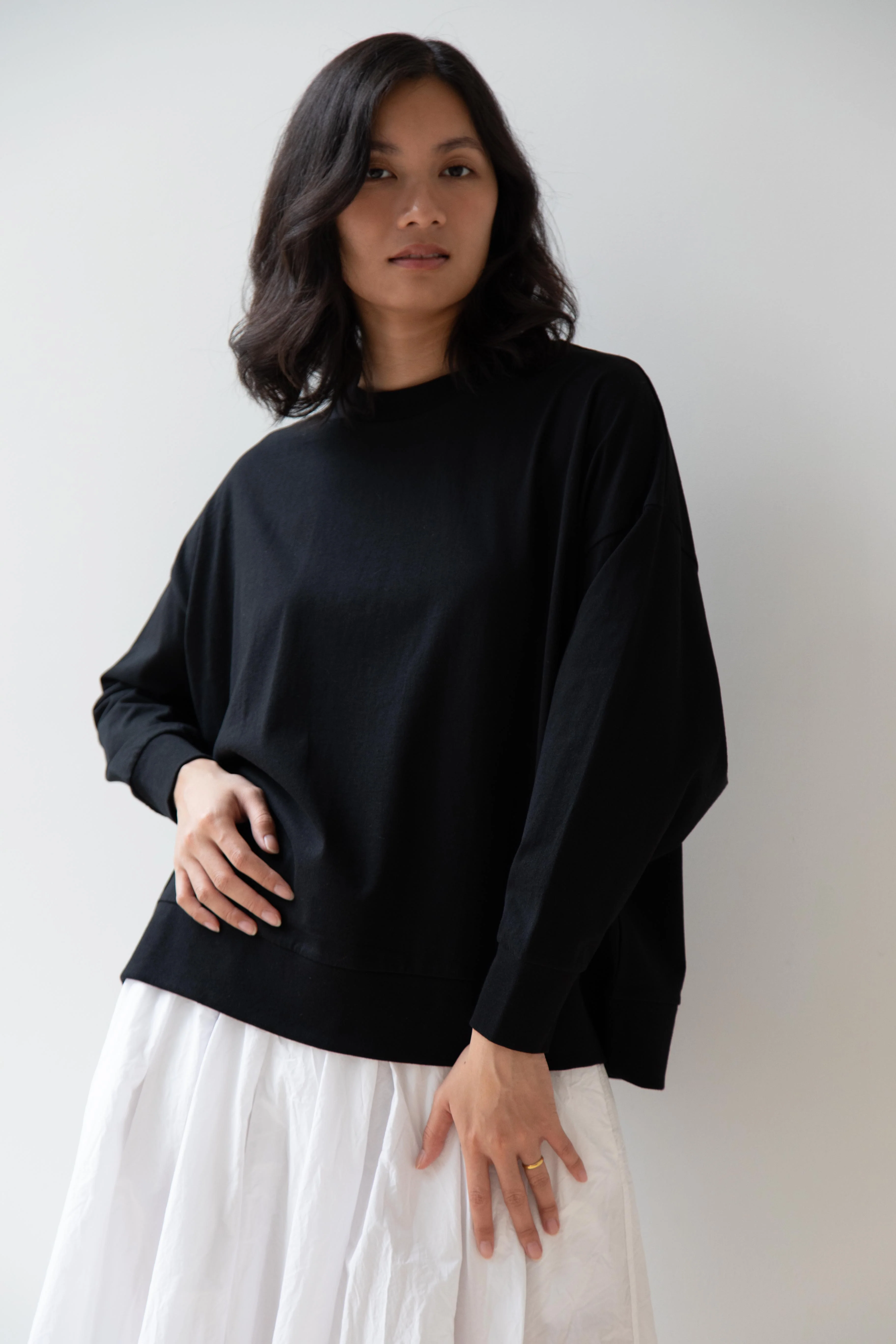 Laboratory | Dropsleeve Utility Pullover in Black - Image 26
