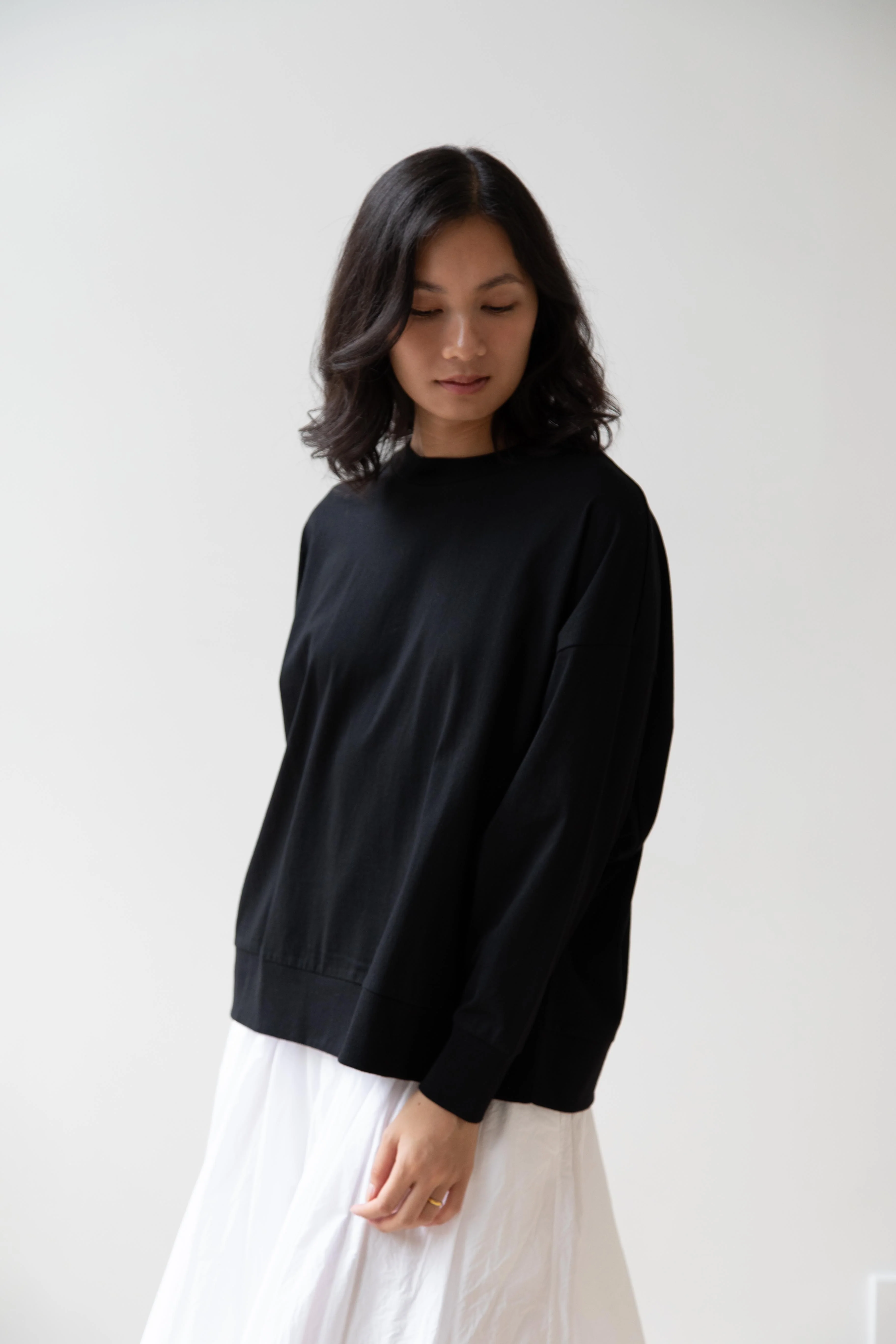 Laboratory | Dropsleeve Utility Pullover in Black - Image 7