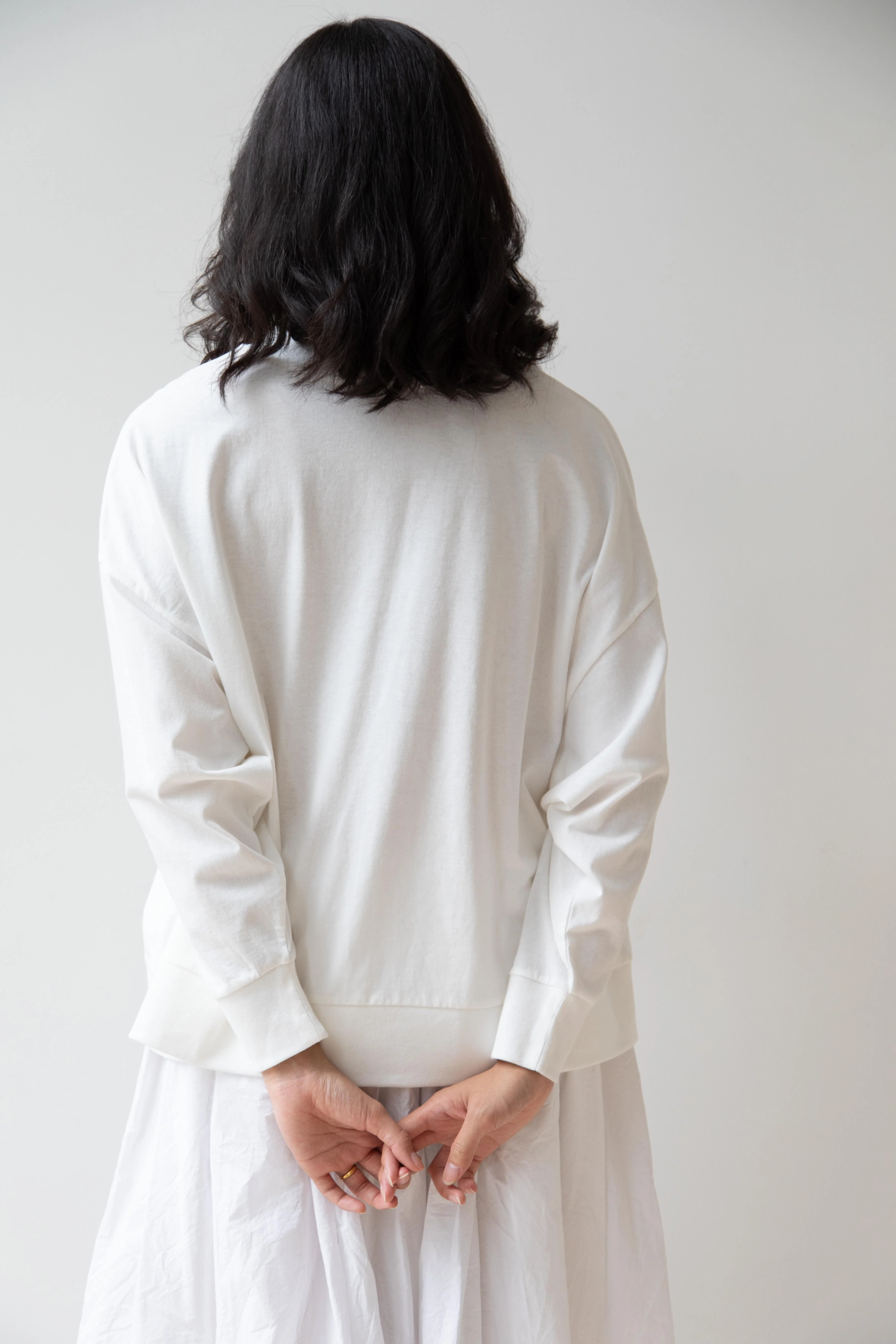 Laboratory | Dropsleeve Utility Pullover in White - Image 13
