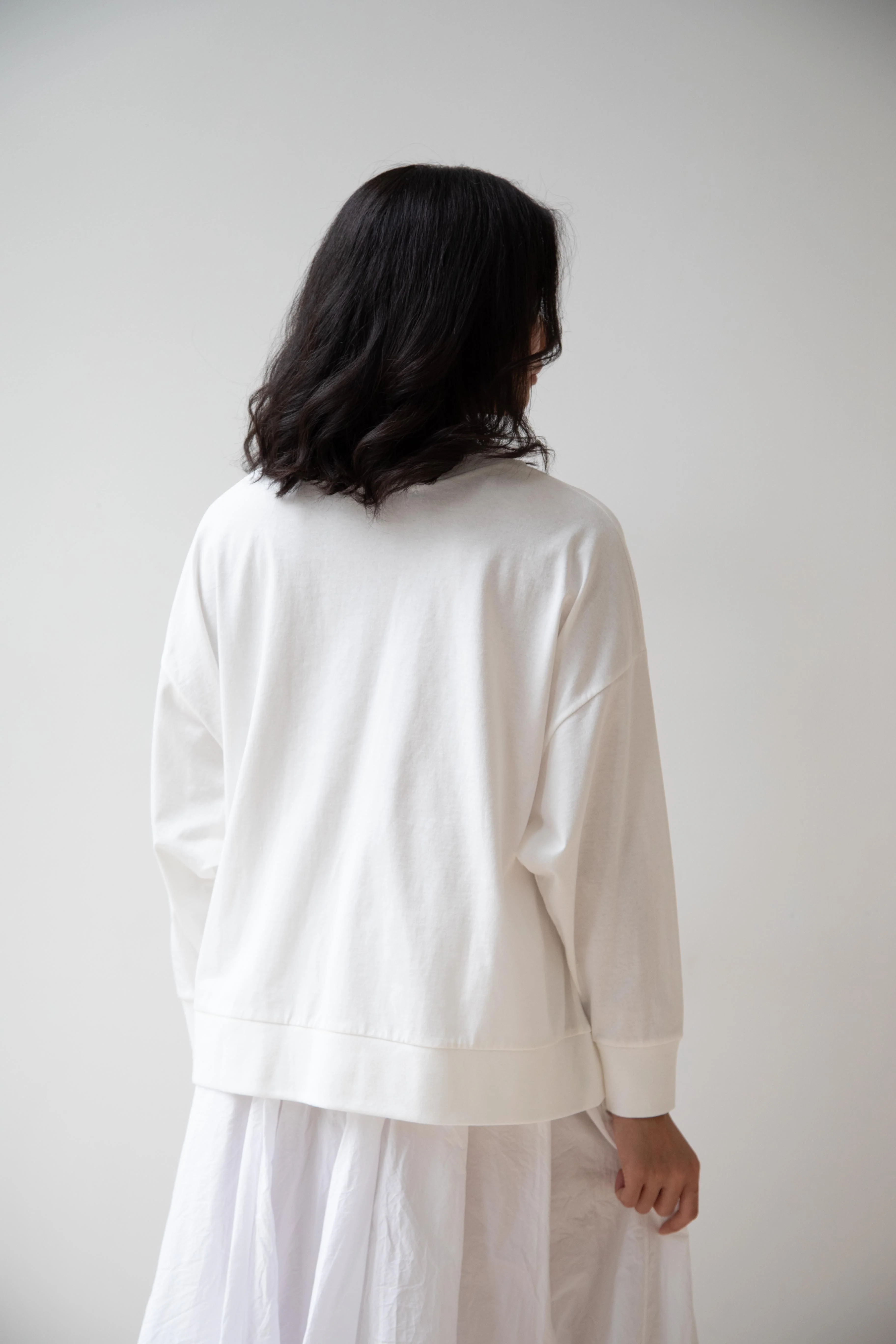 Laboratory | Dropsleeve Utility Pullover in White - Image 14