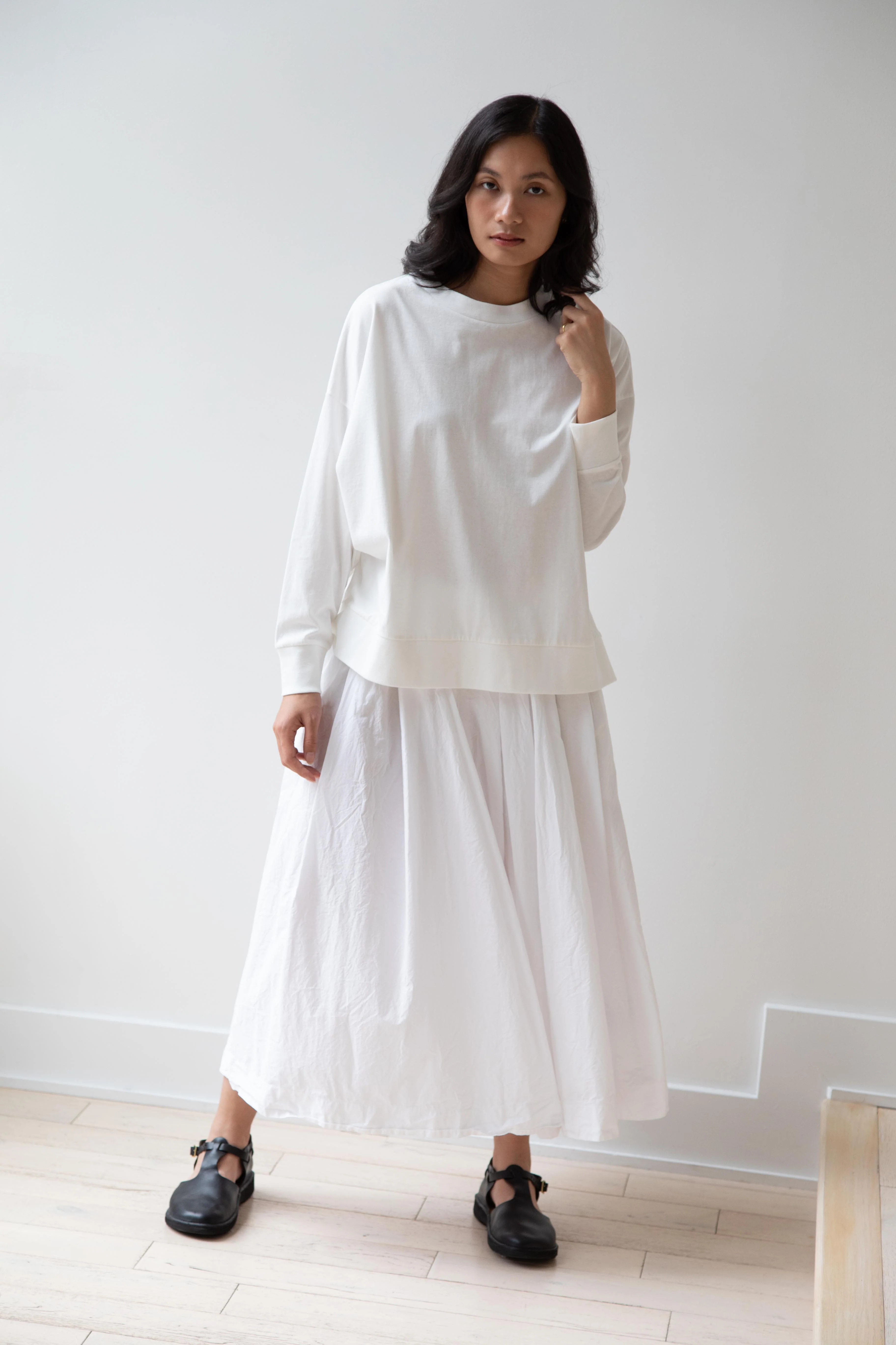 Laboratory | Dropsleeve Utility Pullover in White - Image 17
