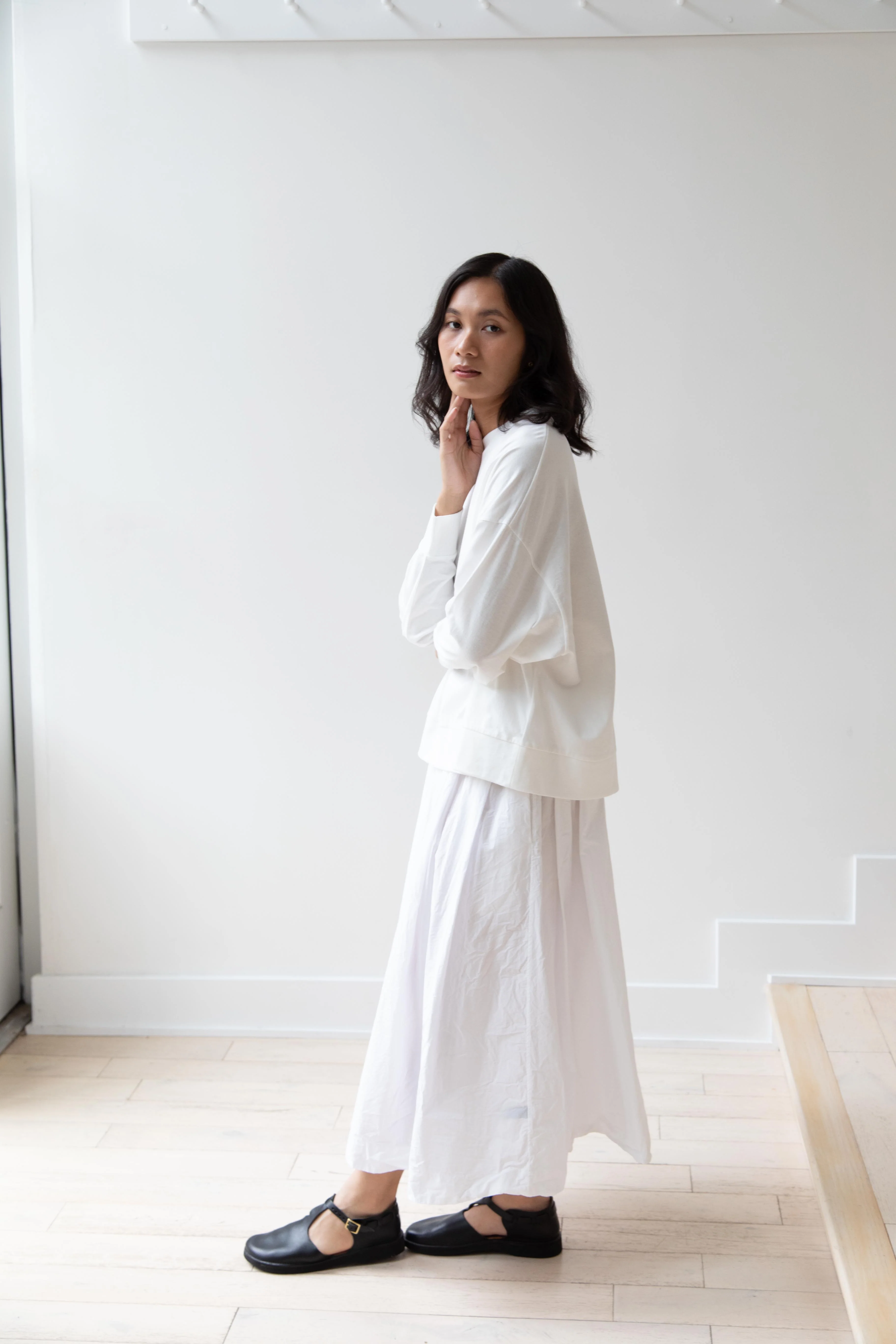 Laboratory | Dropsleeve Utility Pullover in White - Image 4