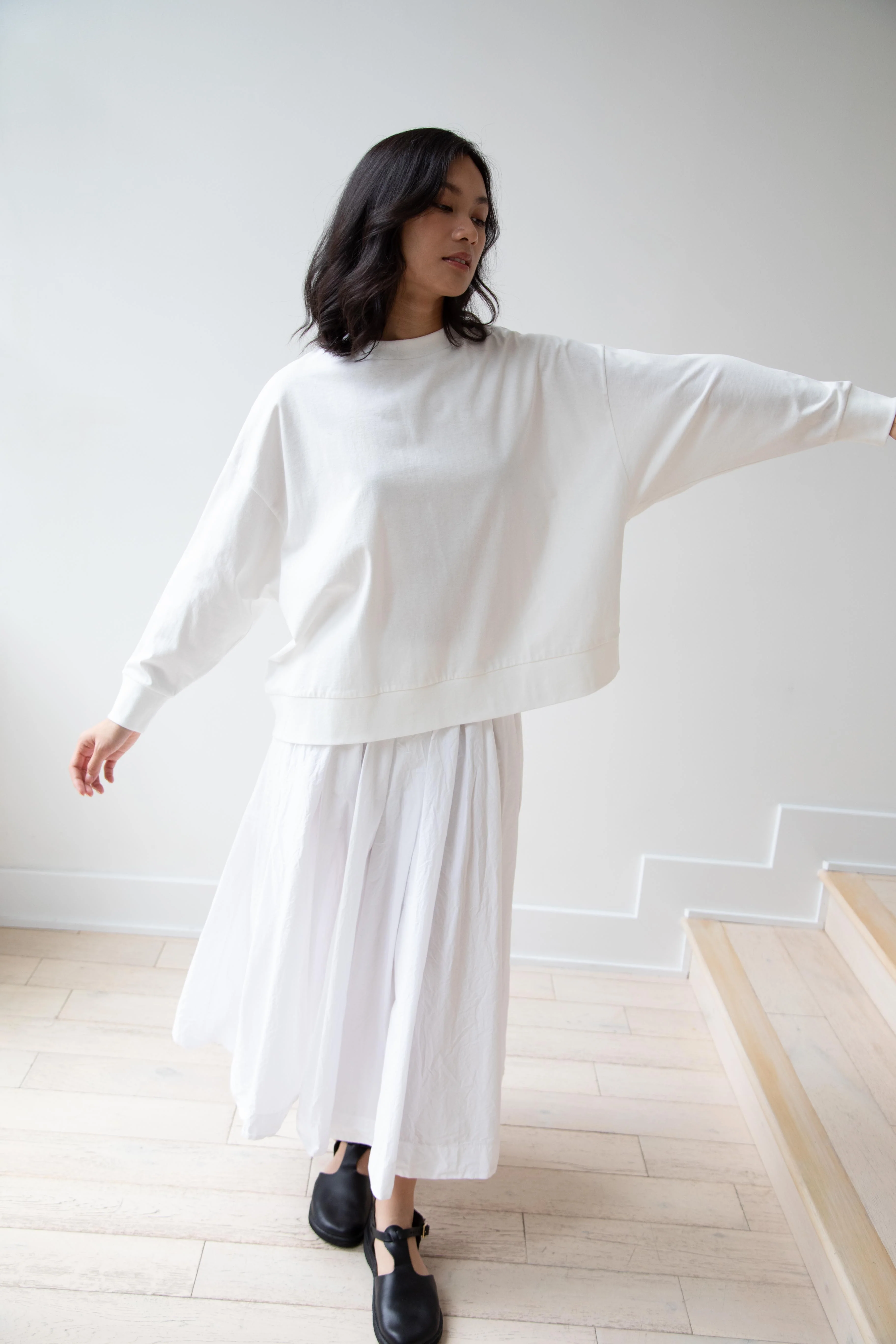 Laboratory | Dropsleeve Utility Pullover in White - Image 6