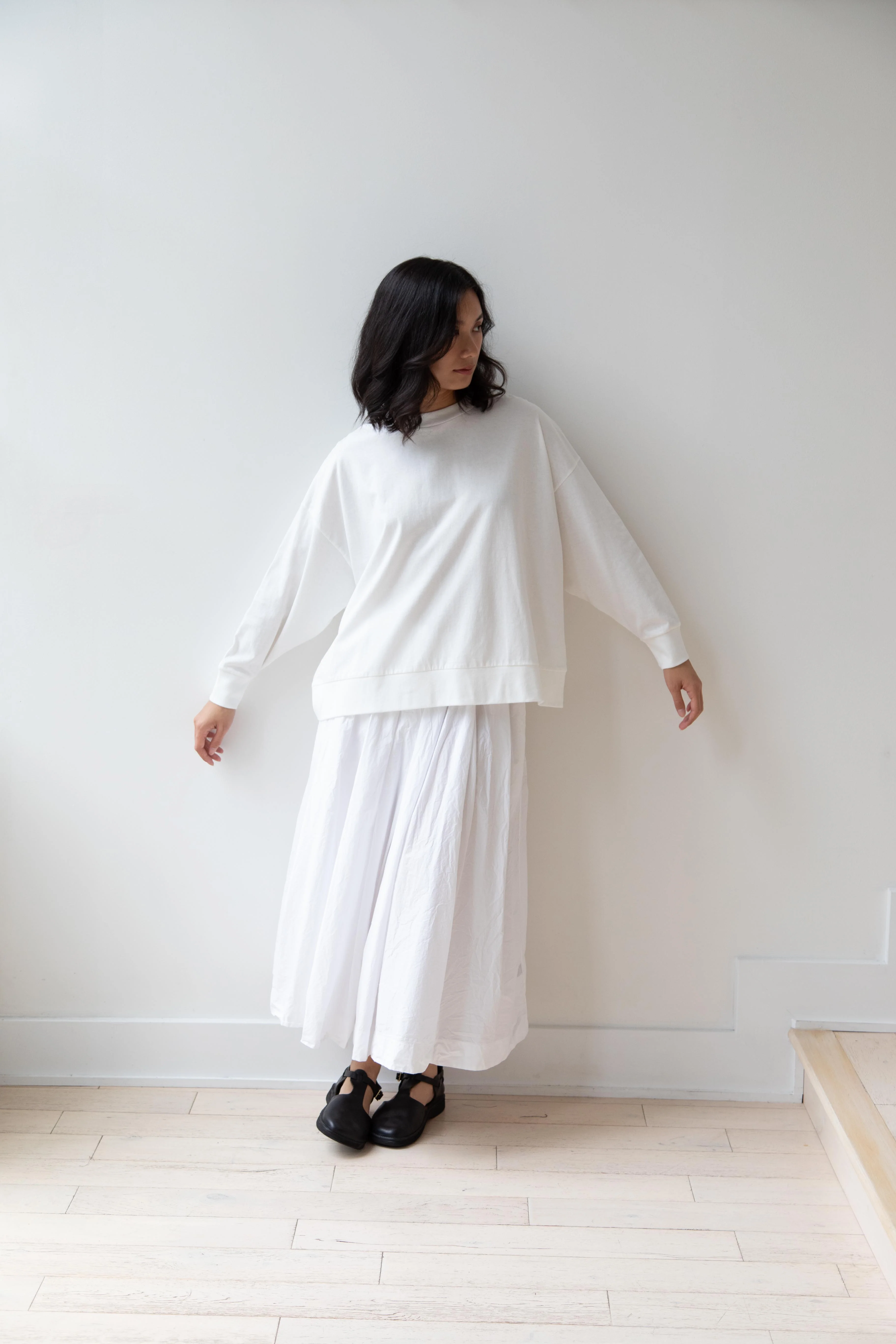 Laboratory | Dropsleeve Utility Pullover in White - Image 7