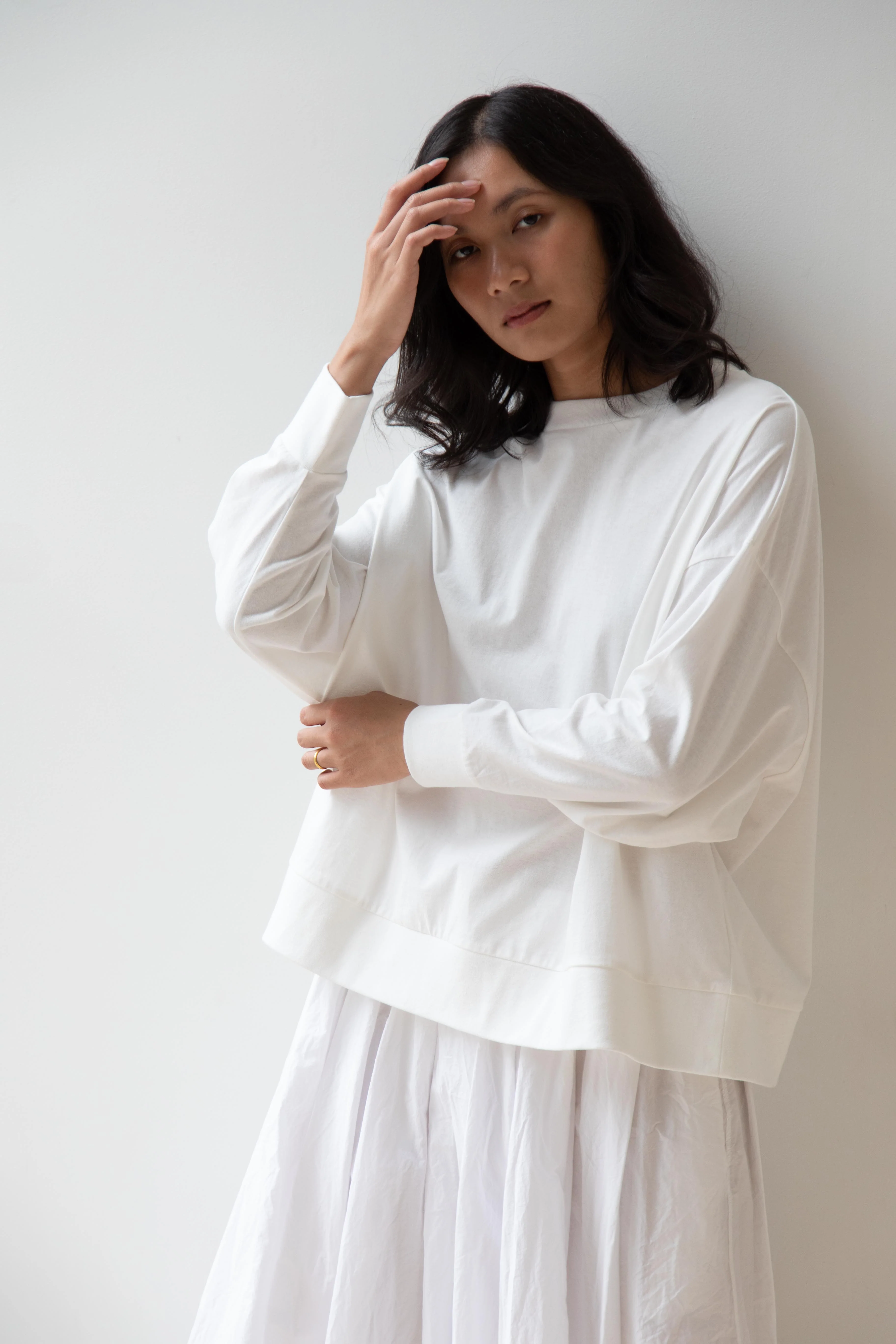 Laboratory | Dropsleeve Utility Pullover in White - Image 8