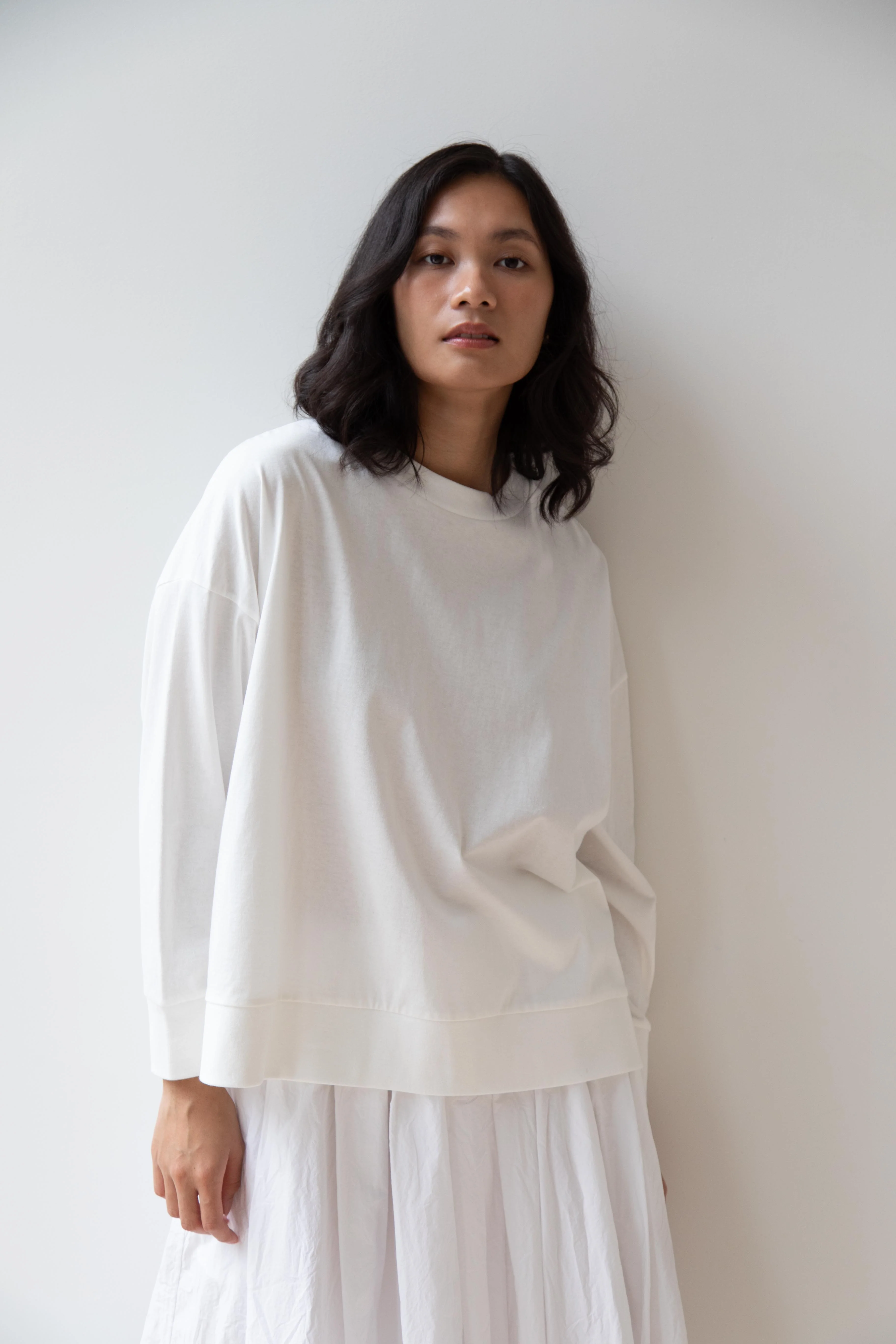 Laboratory | Dropsleeve Utility Pullover in White - Image 9