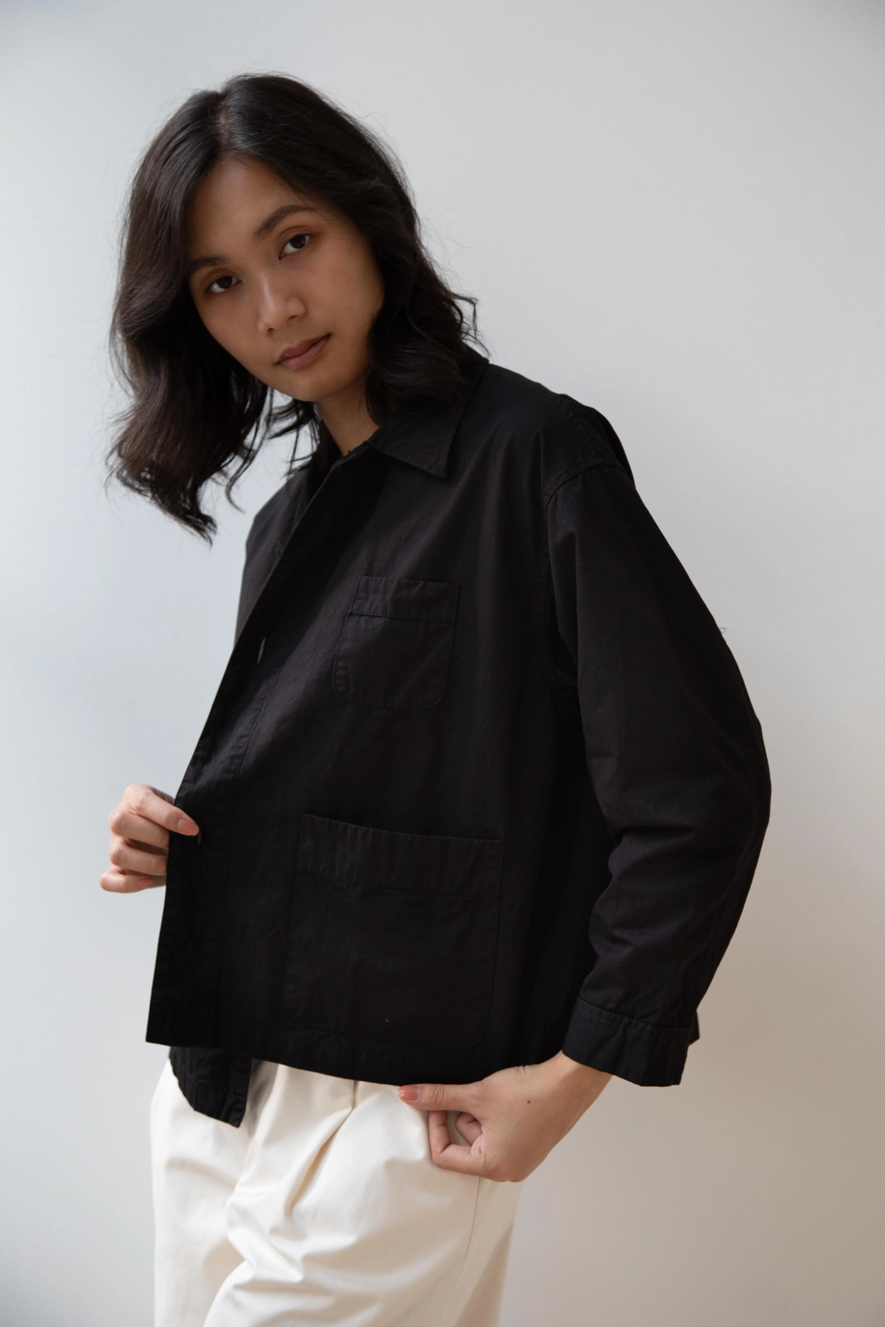 Laboratory | Work Jacket in Matte Black - Image 18
