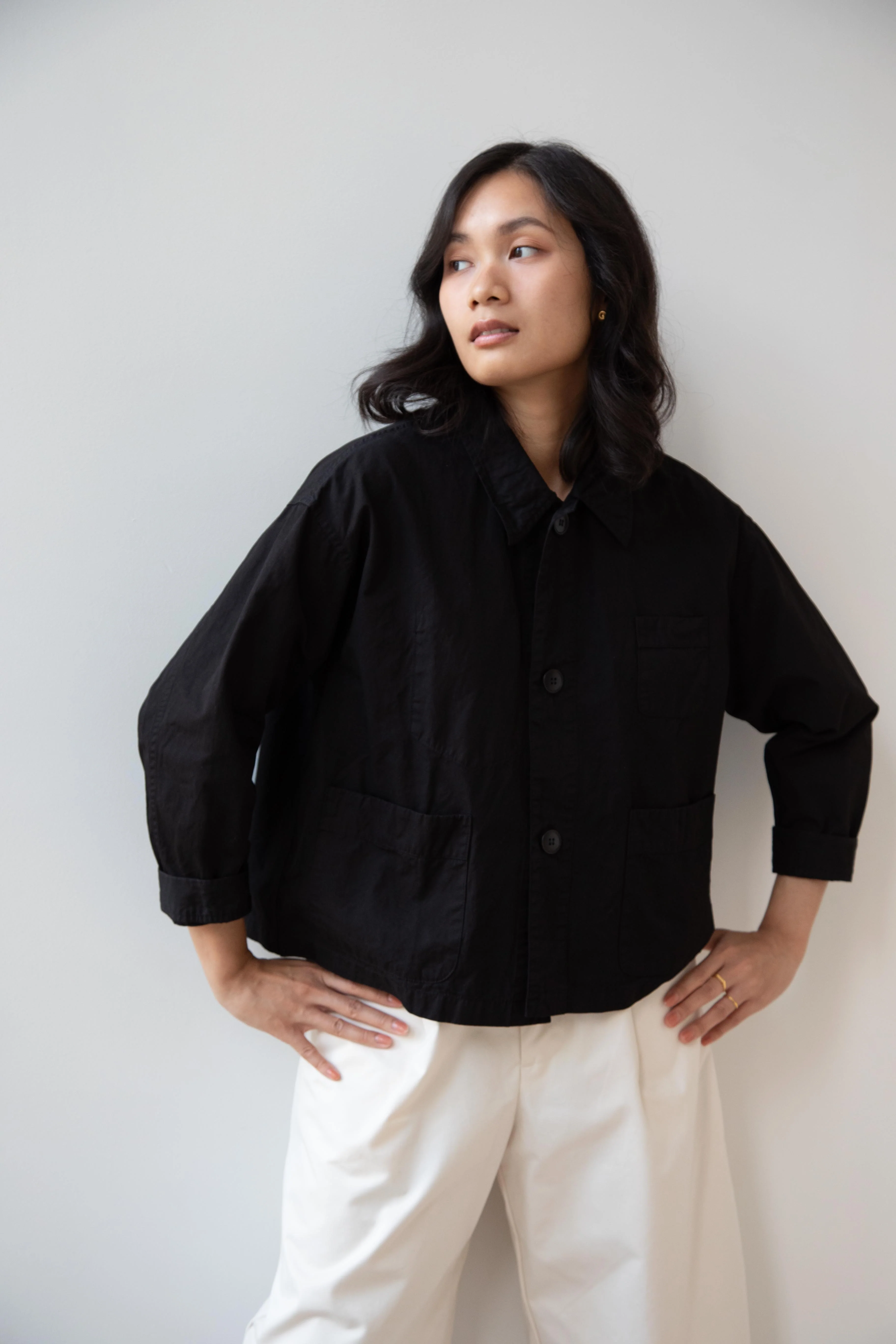 Laboratory | Work Jacket in Matte Black - Image 30